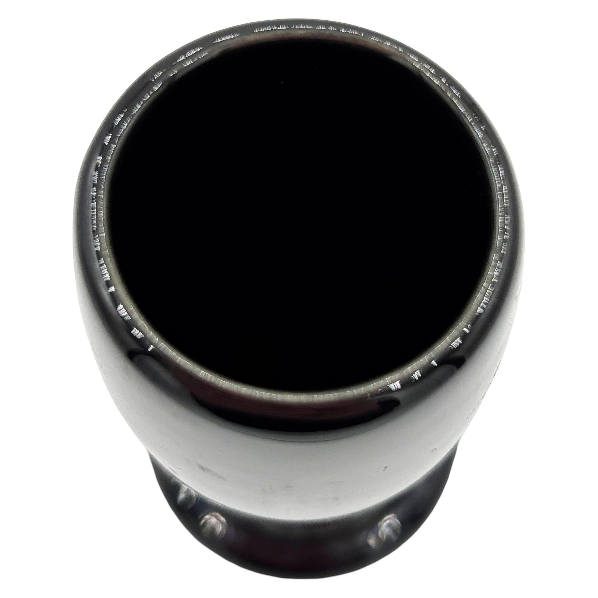 Americano Vaso a bocciolo nero neo Art Deco alto 6