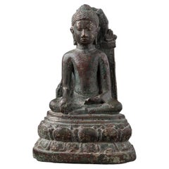 Statue de Bouddha Pyu en bronze spéciale du 6e au 8e siècle provenant de Birmanie  Bouddhas originaux