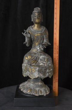 6th–9thC Cast Bronze Buddhao Sculpture from the Silla Dynasty, Korea