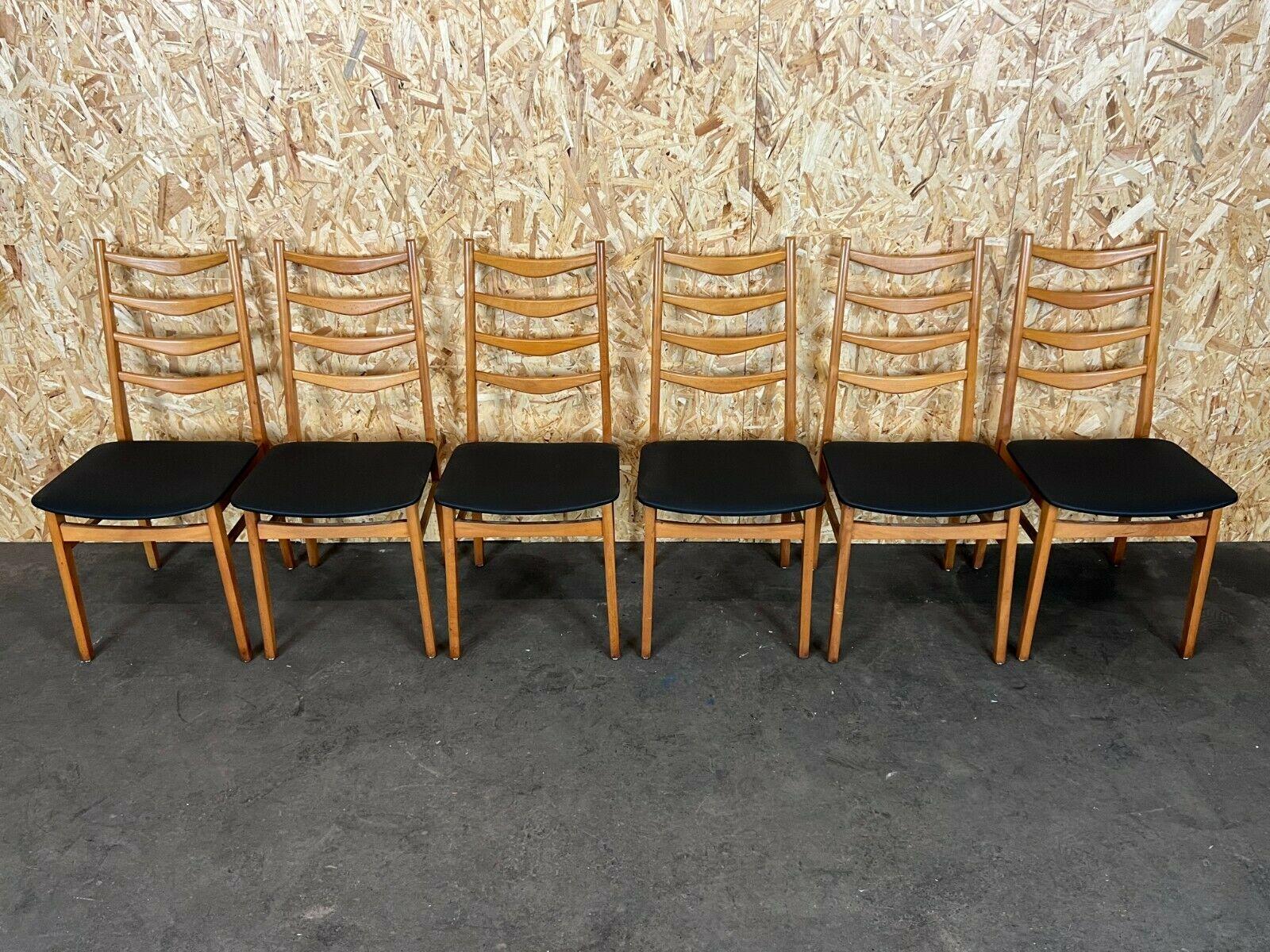 German 6x 60s 70s Chairs Chair Dining Chairs Danish Design 