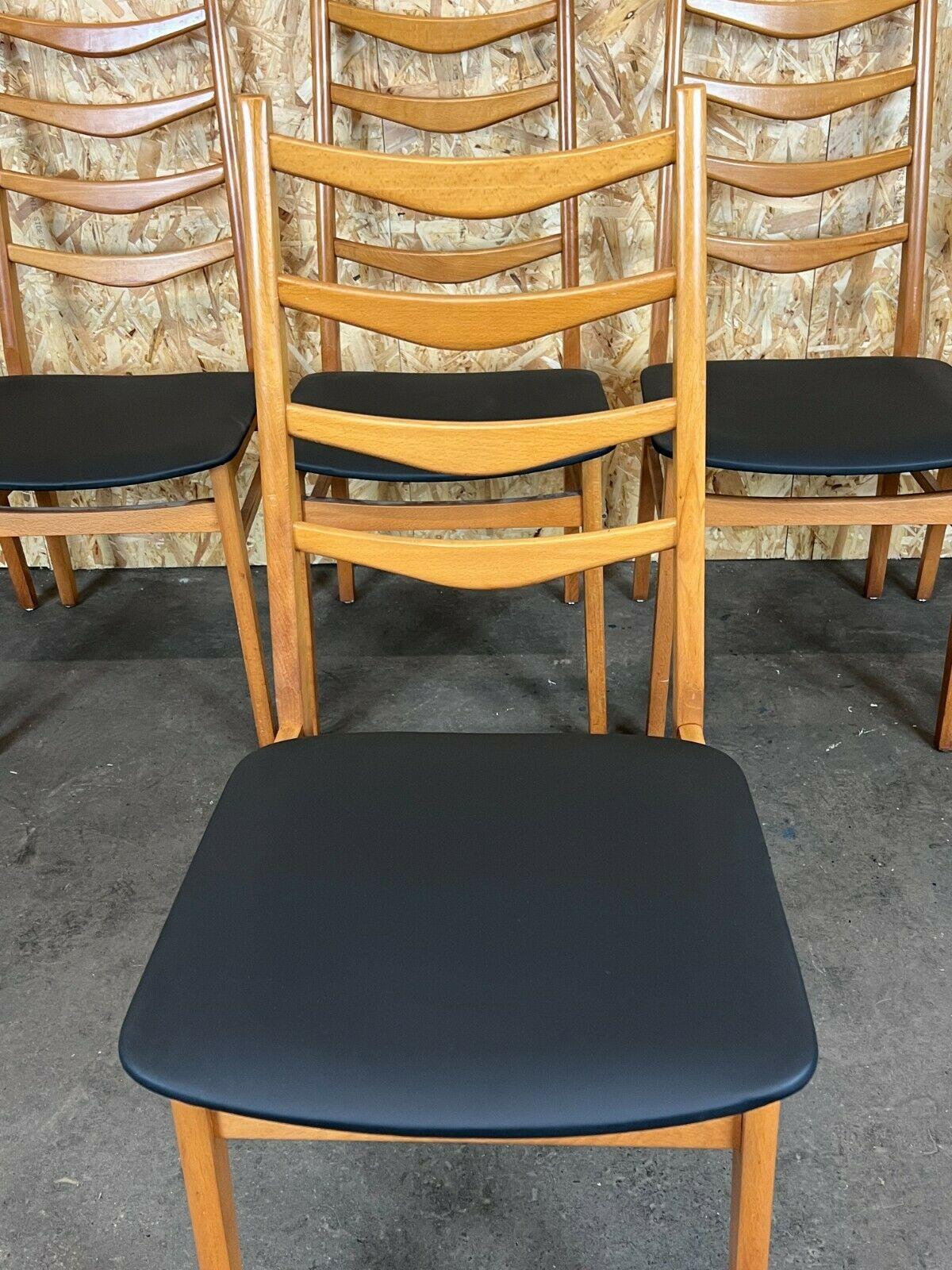 6x 60s 70s Chairs Chair Dining Chairs Danish Design  1