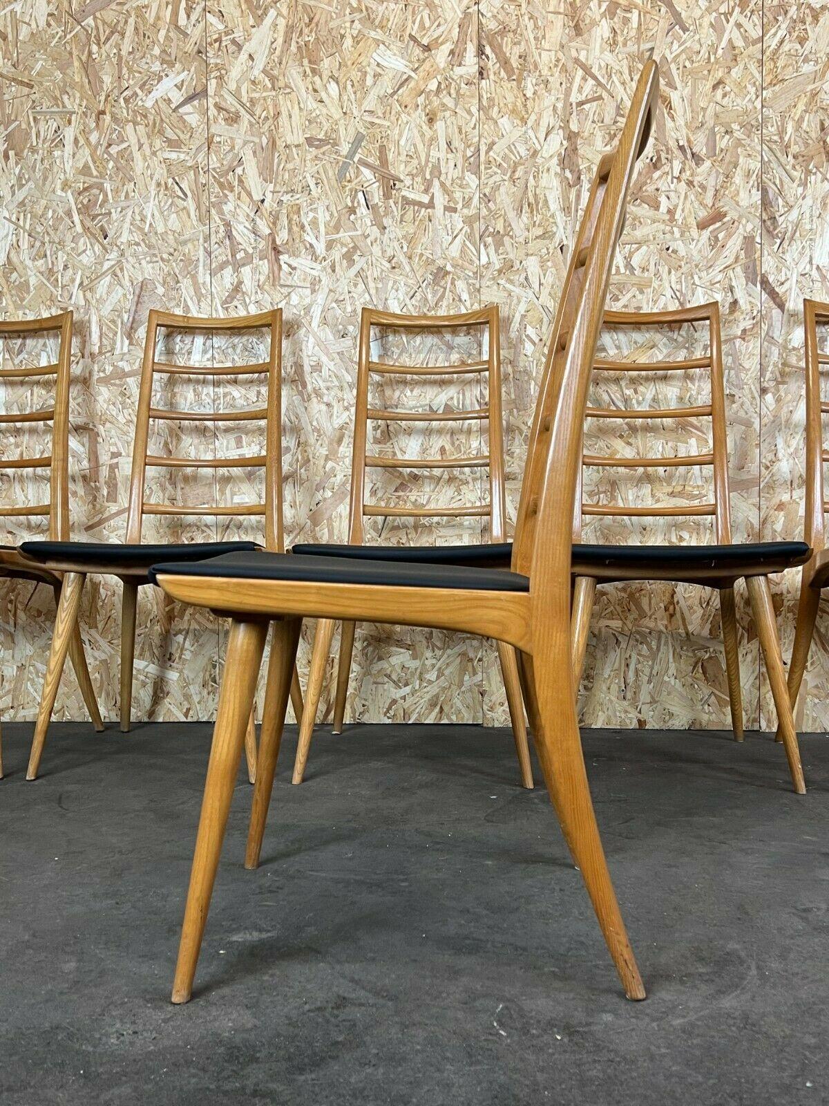 6x 60s 70s Chairs Dining Chairs Danish Design 60s For Sale 4