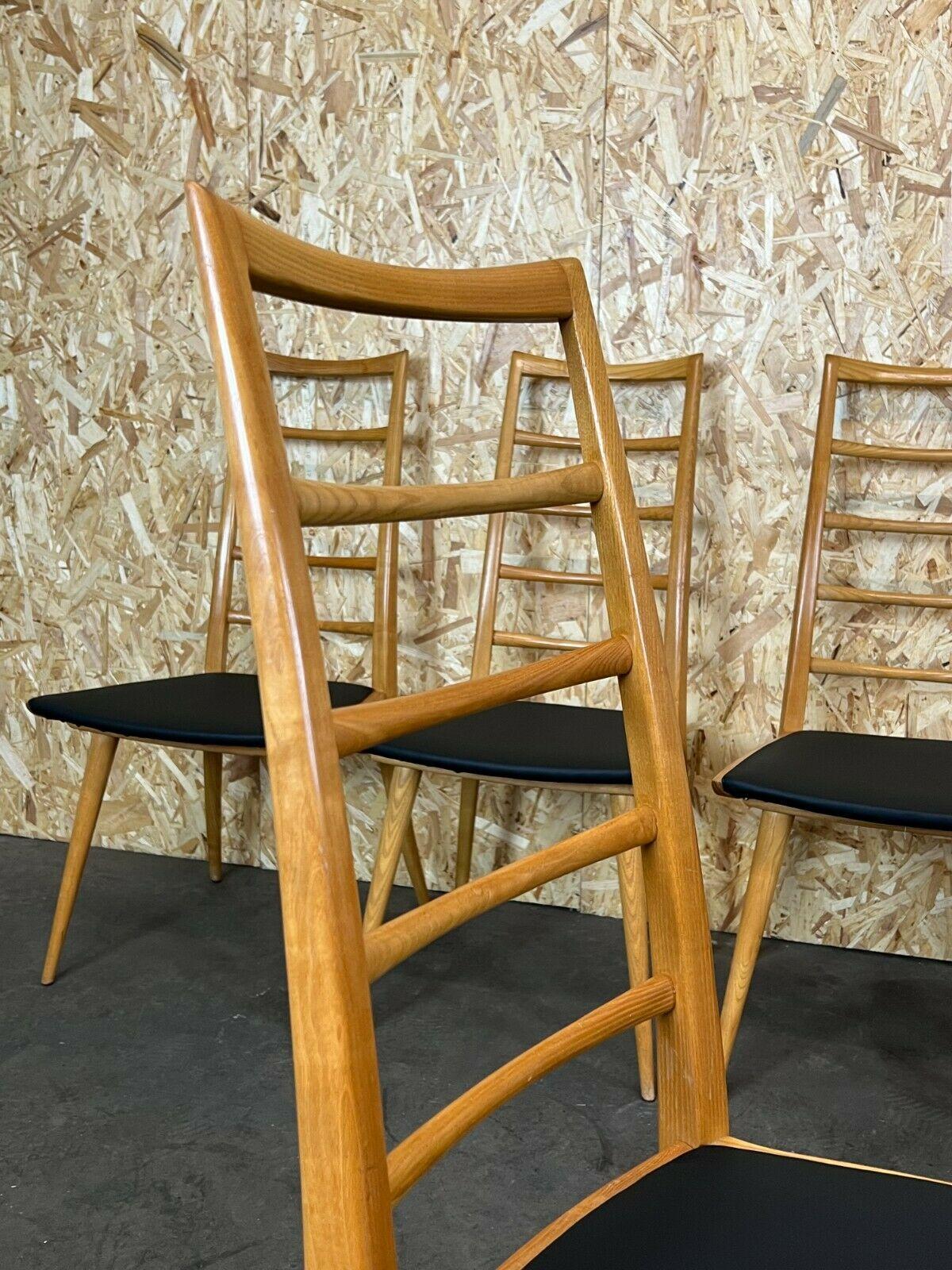 6x 60s 70s Chairs Dining Chairs Danish Design 60s For Sale 7