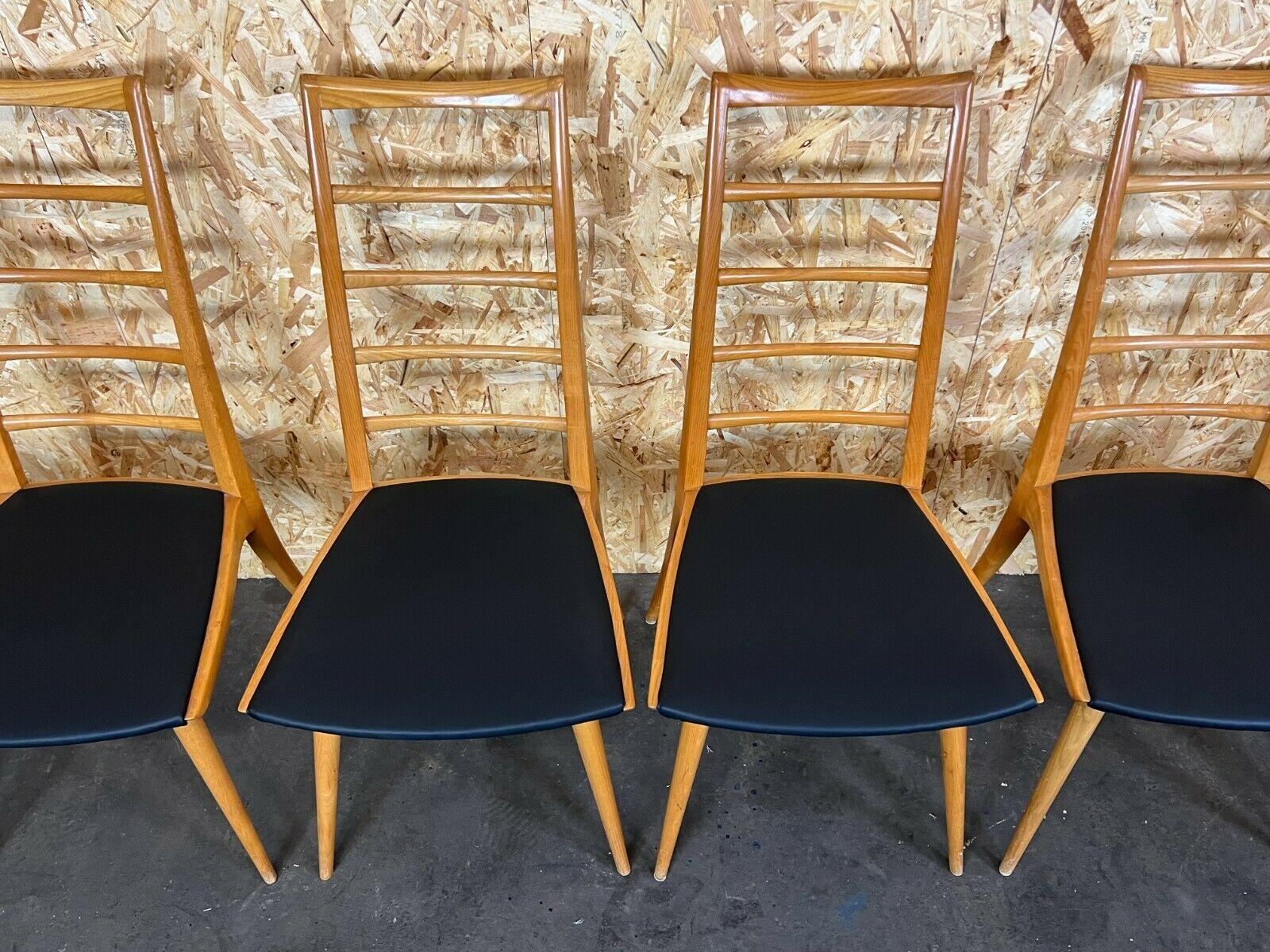 Late 20th Century 6x 60s 70s Chairs Dining Chairs Danish Design 60s For Sale