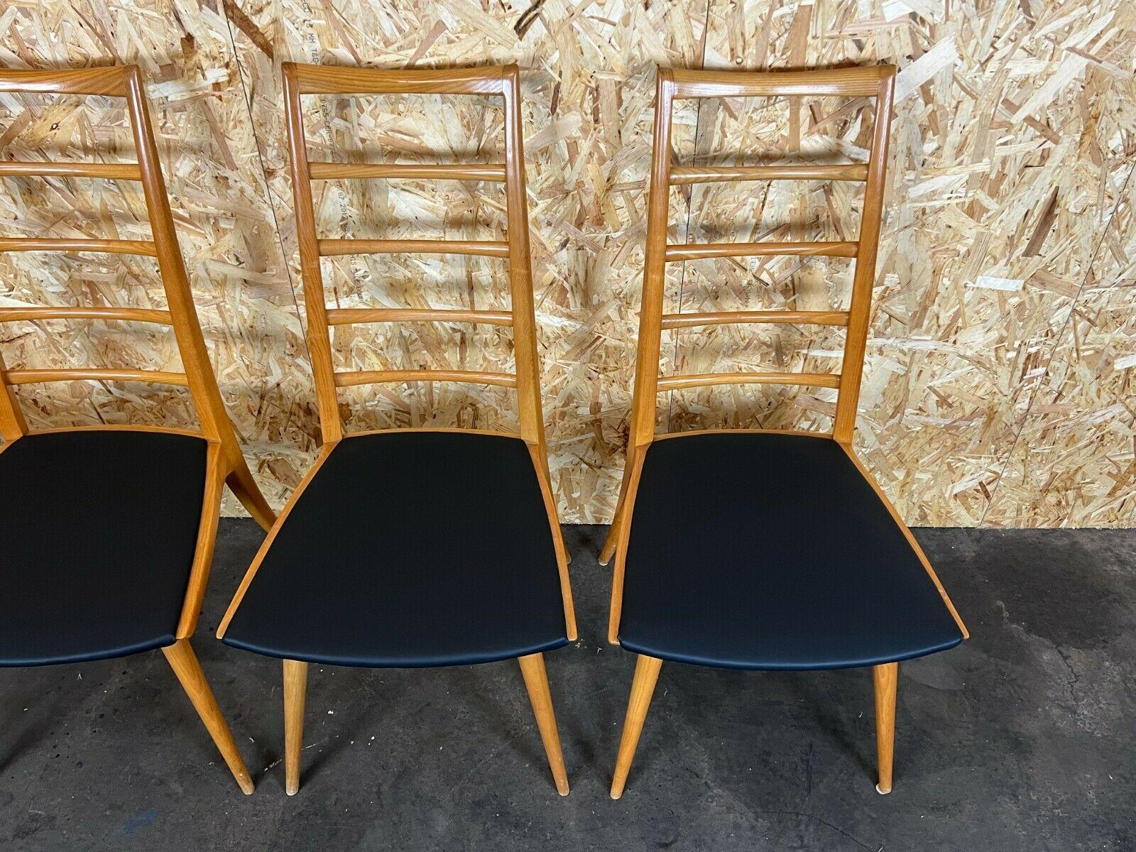 Imitation cuir Chaises de salle à manger 6 x 60 des années 70, design danois, années 60 en vente
