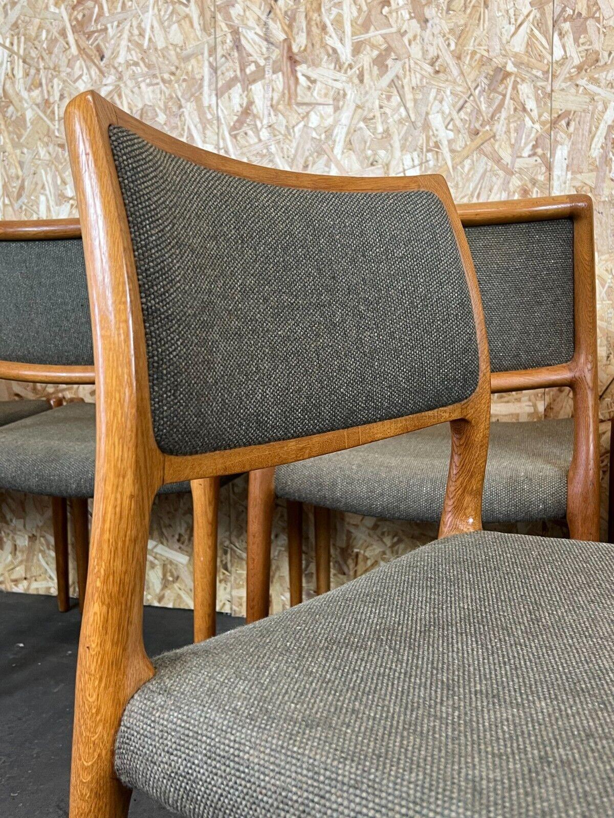 6x 60s 70s Chairs Teak Dining Chair Niels O. Möller for J.L. Moller's For Sale 4