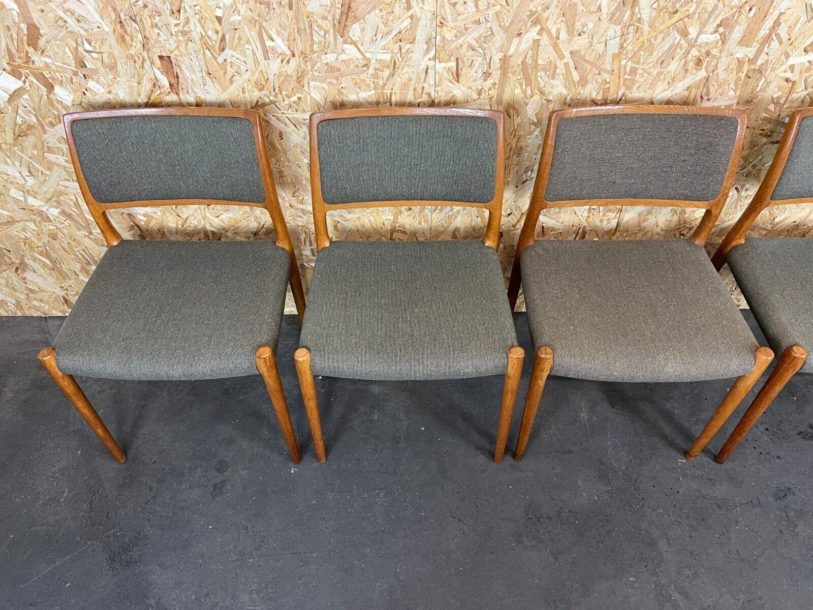 Danish 6x 60s 70s Chairs Teak Dining Chair Niels O. Möller for J.L. Moller's For Sale