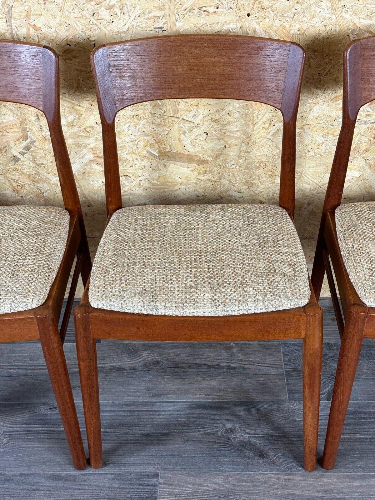 6x 60s 70s teak chairs by Henning Kjærnulf for Korup Stolefabrik Model 26 For Sale 4