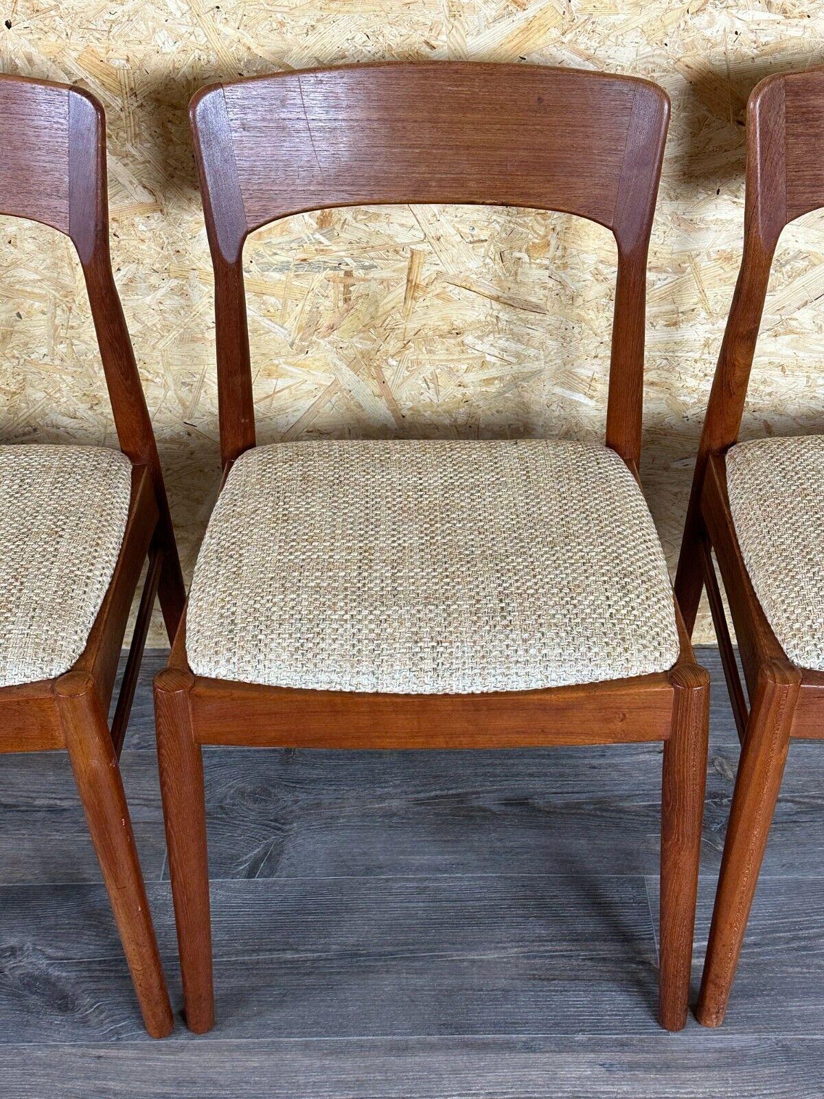 6x 60s 70s teak chairs by Henning Kjærnulf for Korup Stolefabrik Model 26 For Sale 5