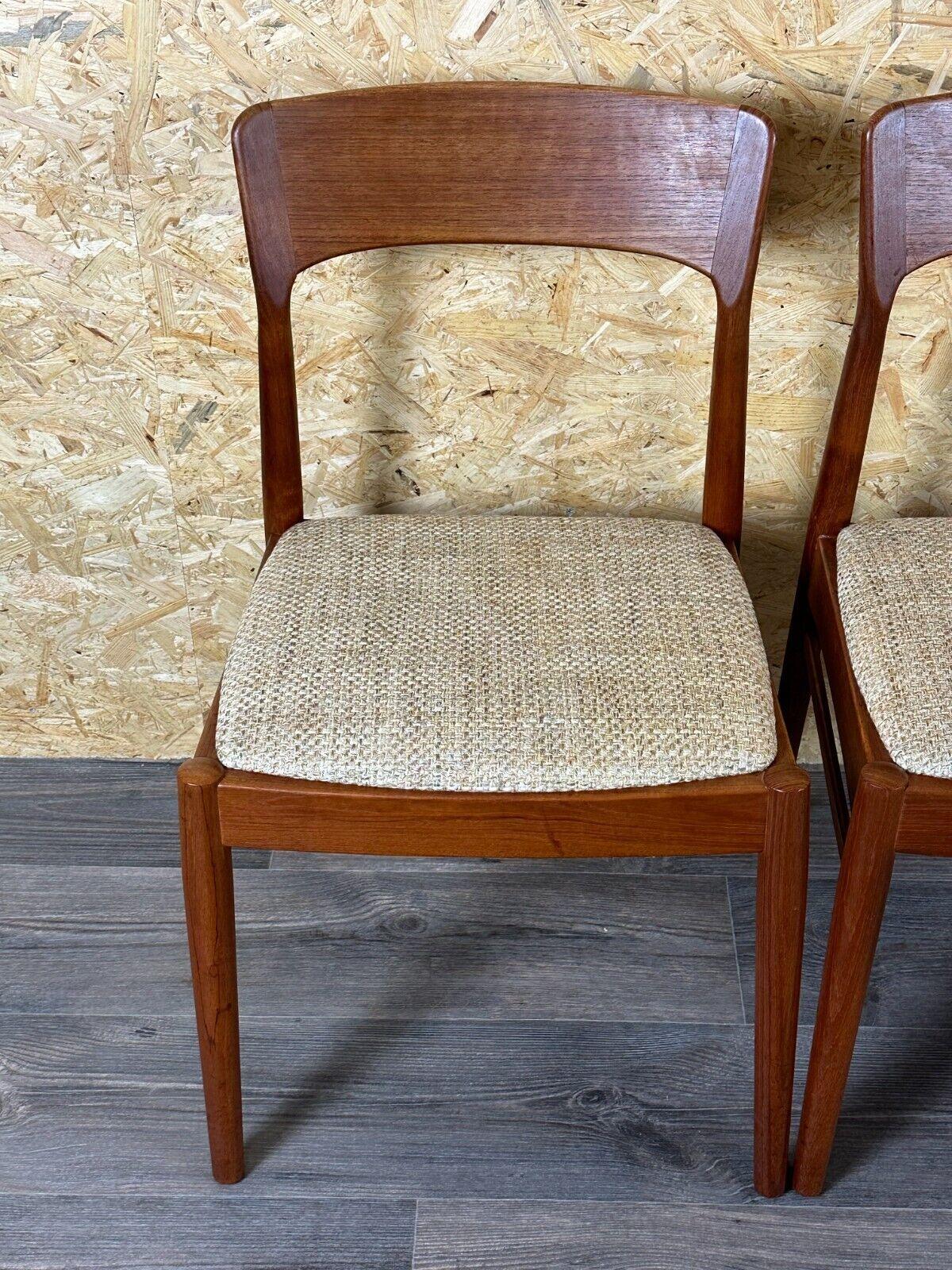 6x 60s 70s teak chairs by Henning Kjærnulf for Korup Stolefabrik Model 26 For Sale 1