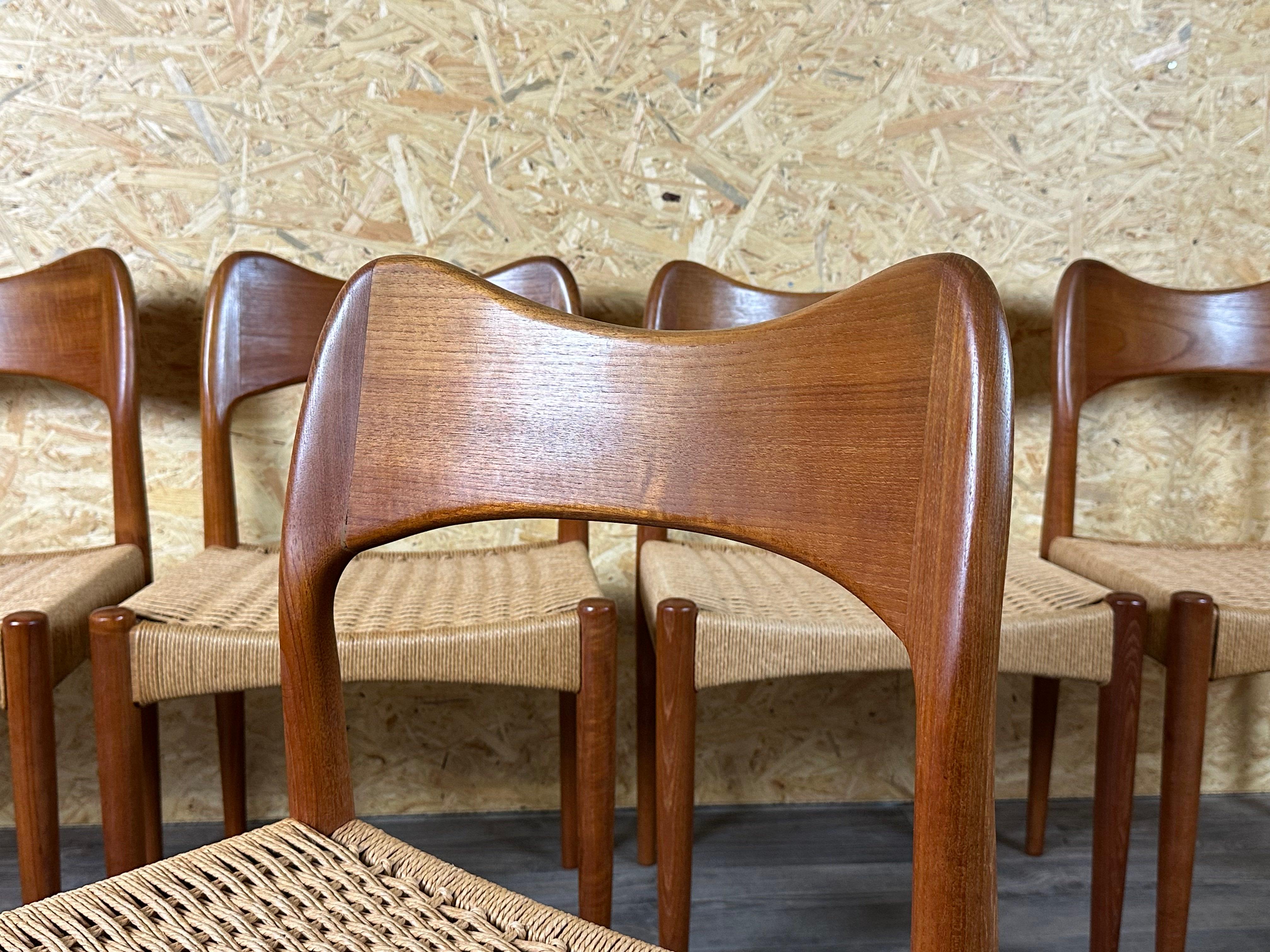 6x Sedie da pranzo in teak anni '60/70 di Niels O. Möller per J.L. Møllers anni '60 in vendita 8