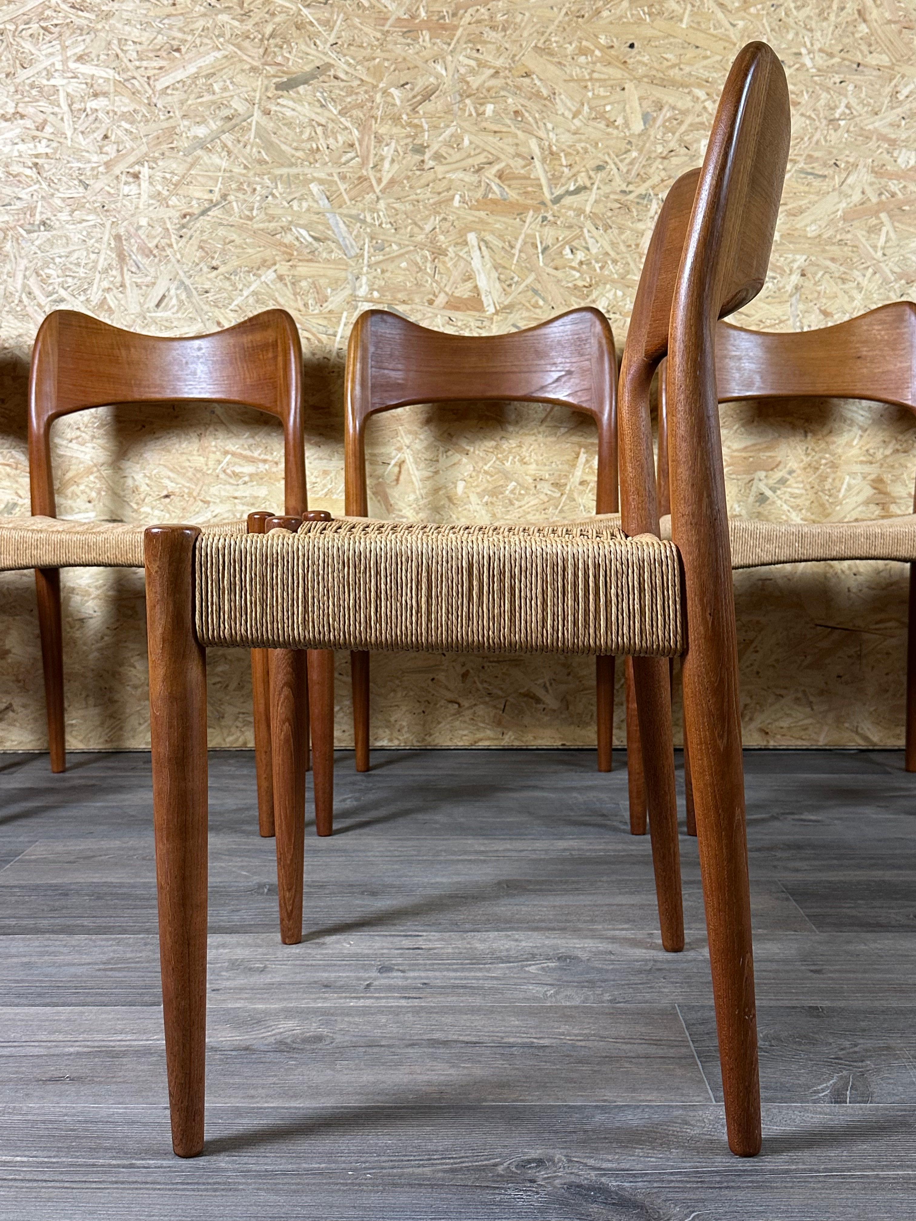 6x Sedie da pranzo in teak anni '60/70 di Niels O. Möller per J.L. Møllers anni '60 in vendita 9