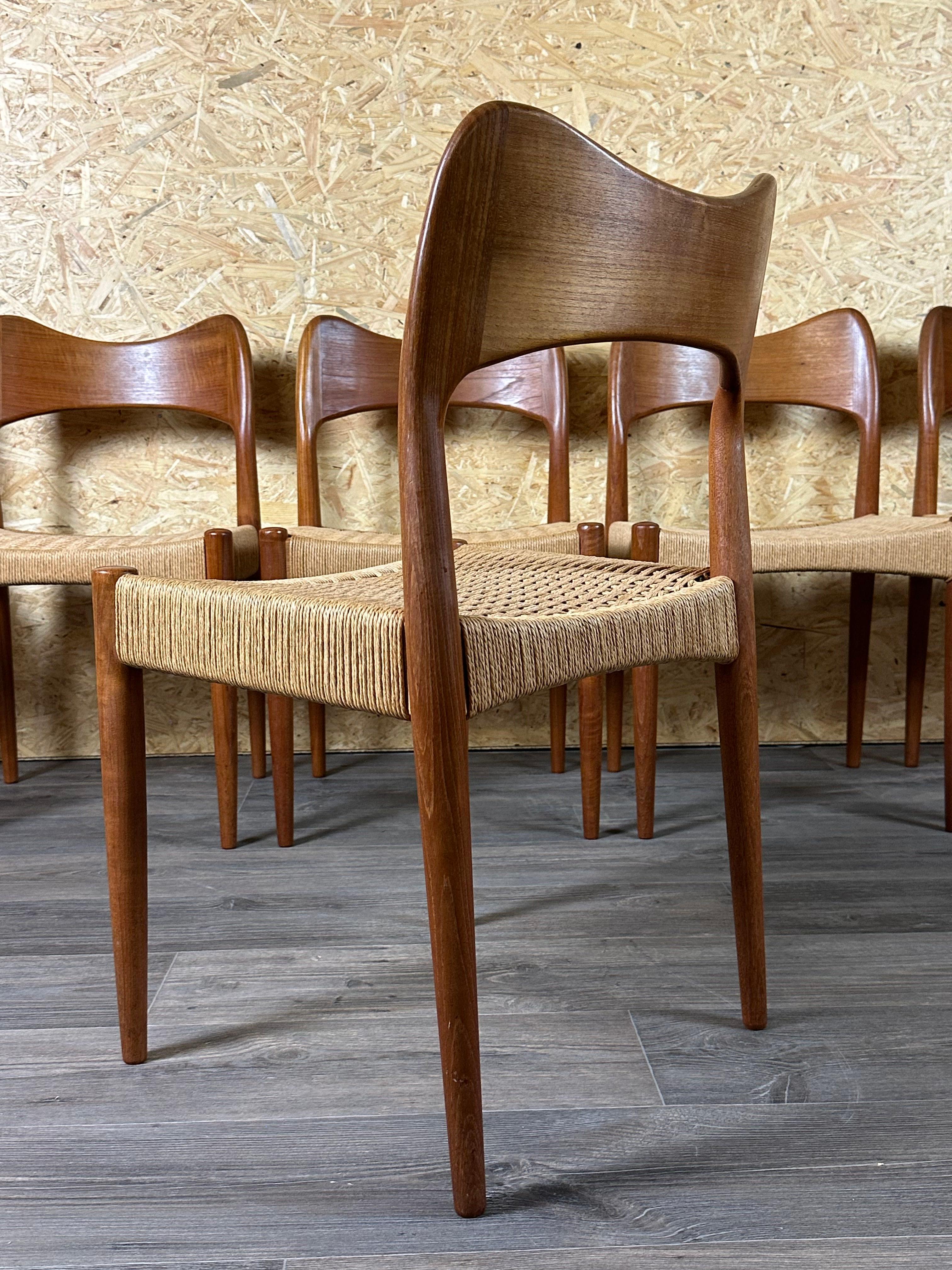 6x Sedie da pranzo in teak anni '60/70 di Niels O. Möller per J.L. Møllers anni '60 in vendita 10