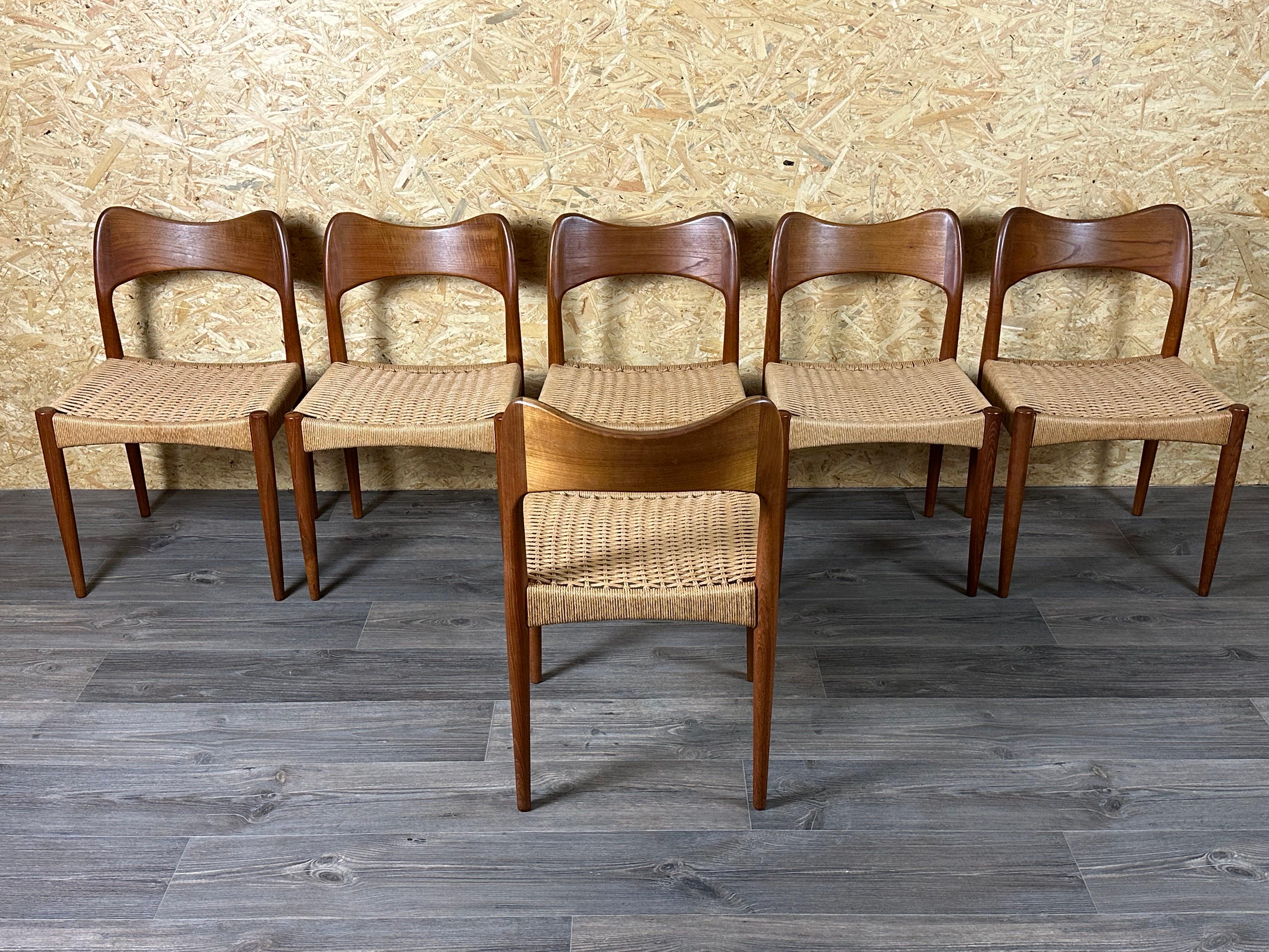 6x Sedie da pranzo in teak anni '60/70 di Niels O. Möller per J.L. Møllers anni '60 in vendita 11