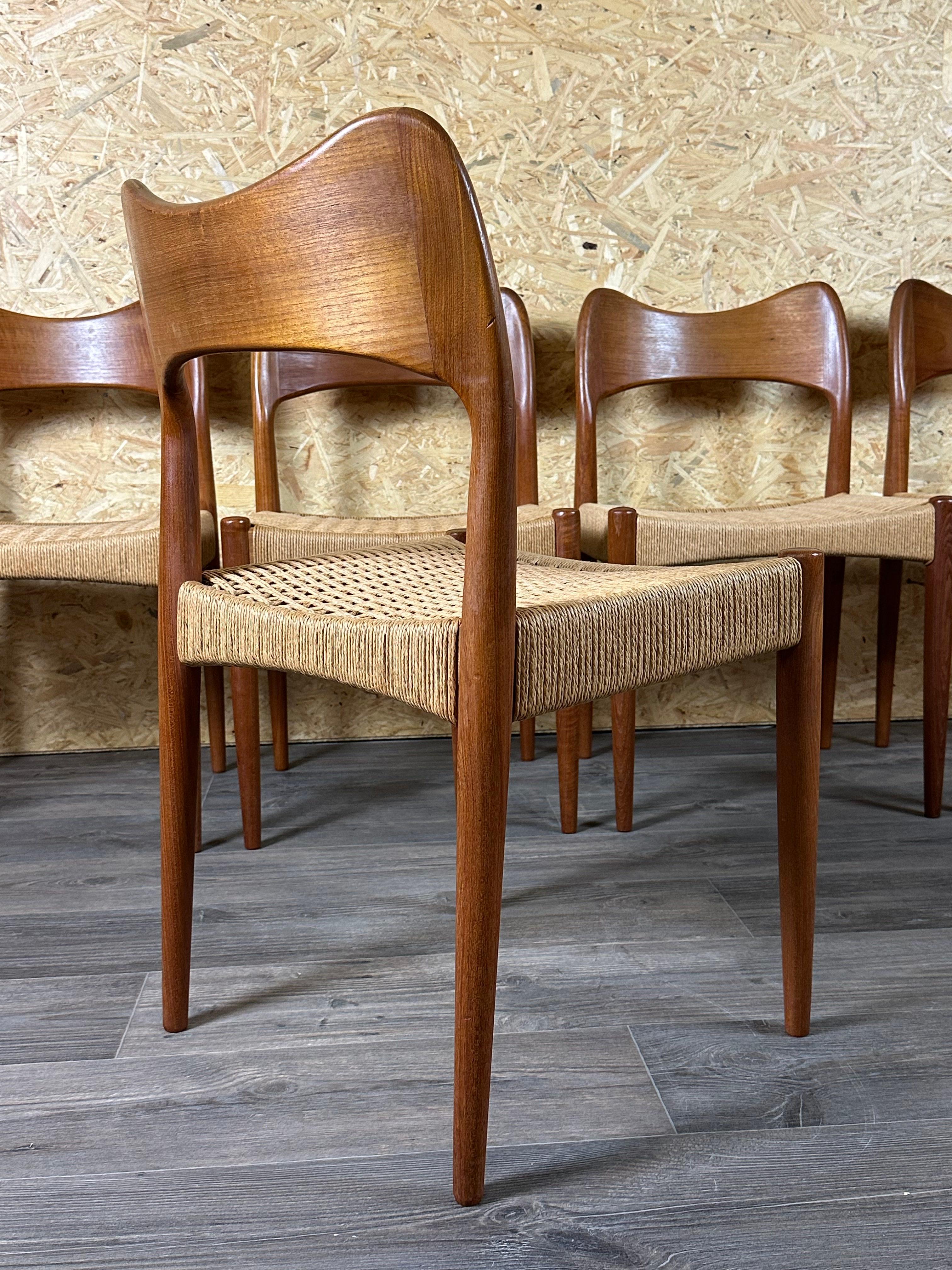 6x Sedie da pranzo in teak anni '60/70 di Niels O. Möller per J.L. Møllers anni '60 in vendita 13