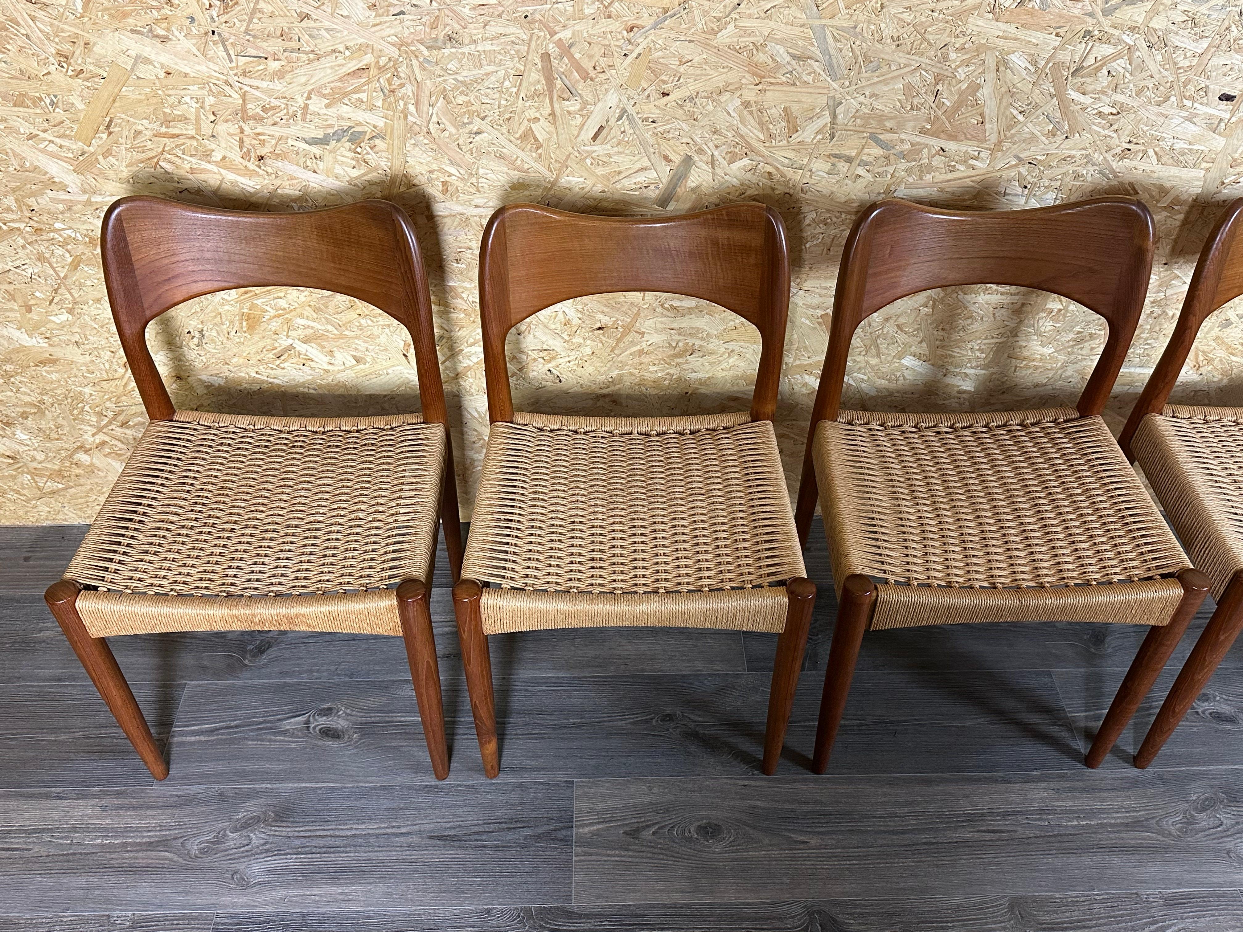 6x Sedie da pranzo in teak anni '60/70 di Niels O. Möller per J.L. Møllers anni '60 In condizioni buone in vendita a Neuenkirchen, NI