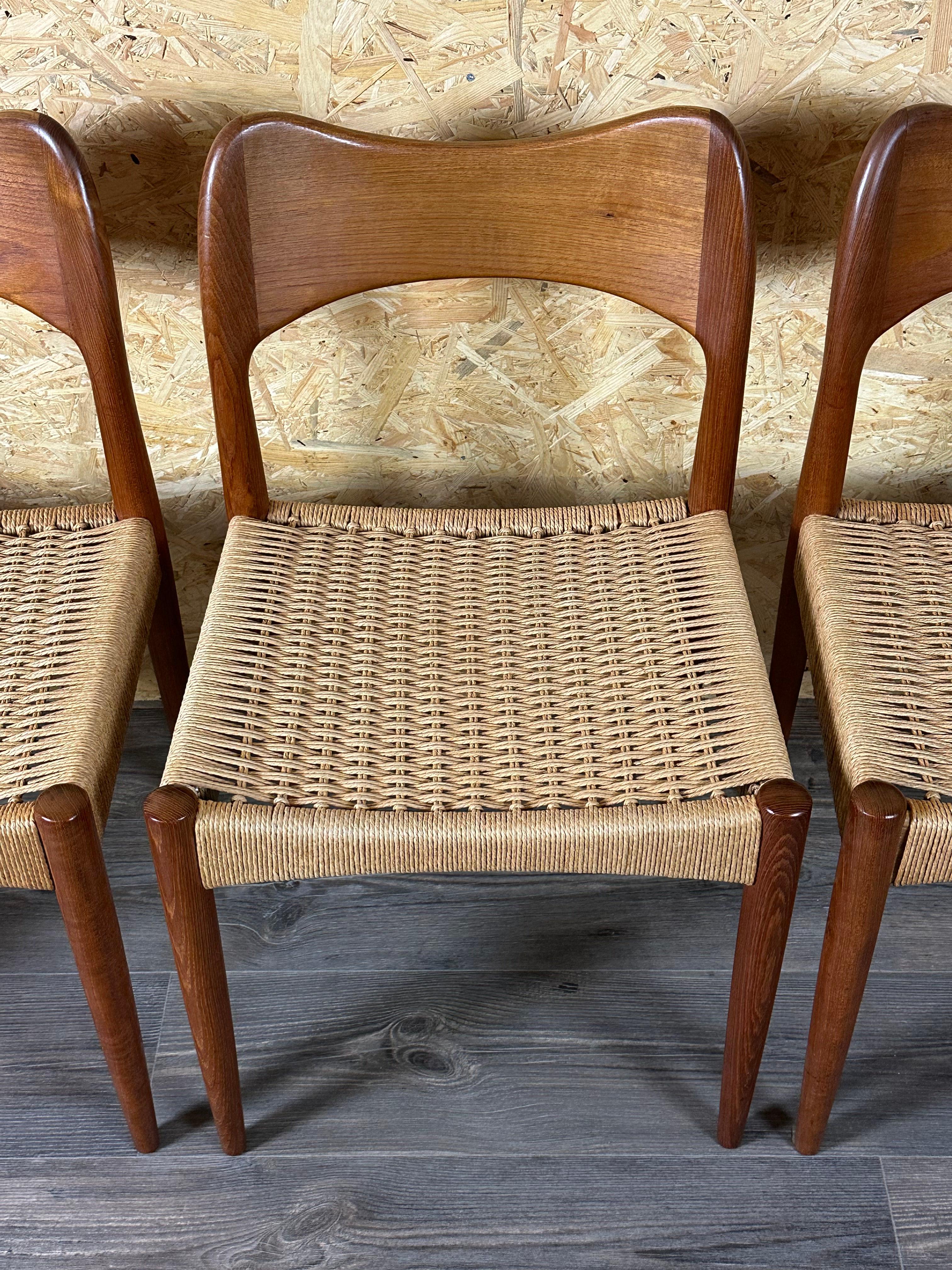 6x Sedie da pranzo in teak anni '60/70 di Niels O. Möller per J.L. Møllers anni '60 in vendita 3