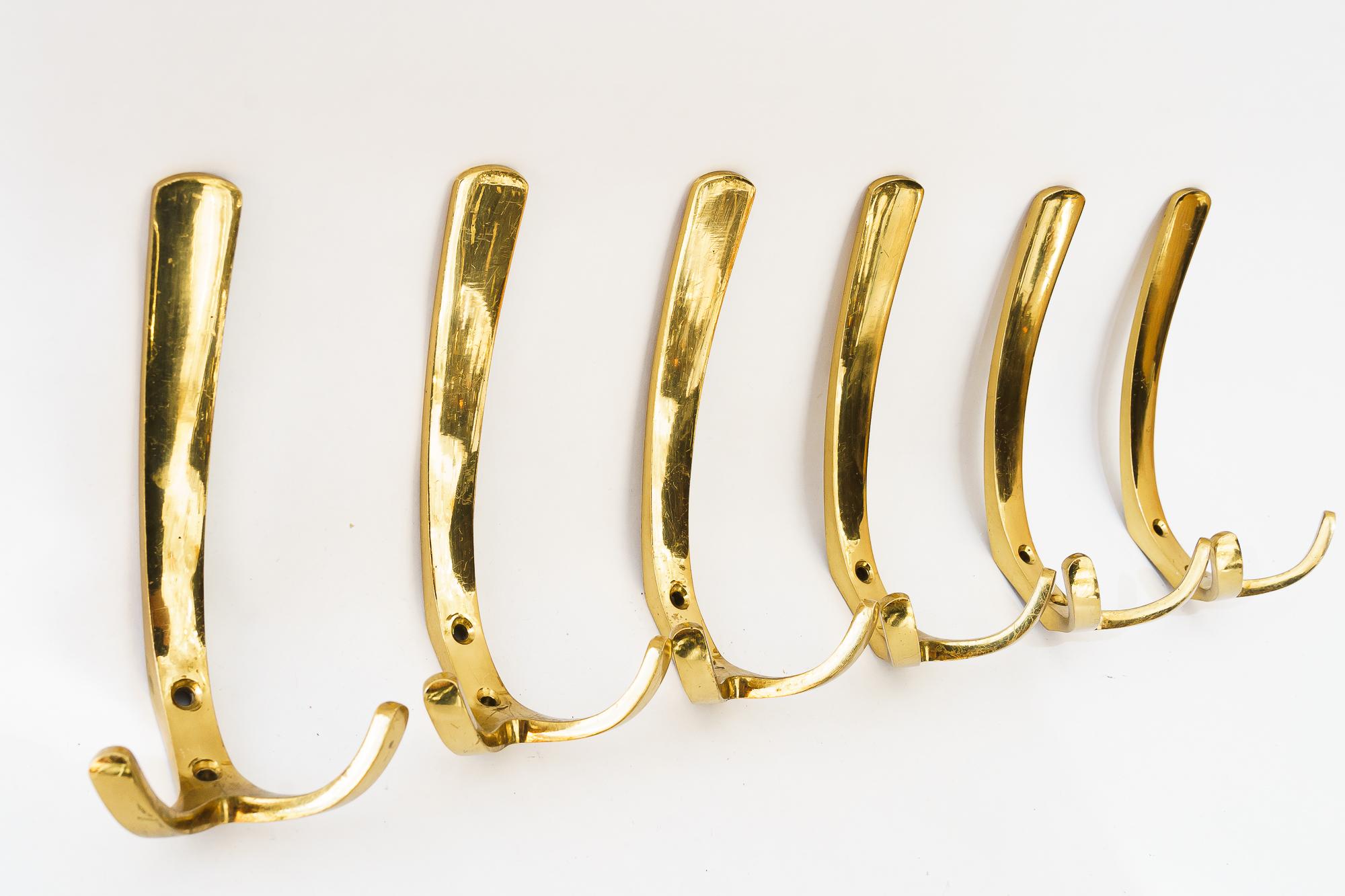Mid-Century Modern 6x Austrian wall hooks by Hertha Baller, 1950s For Sale