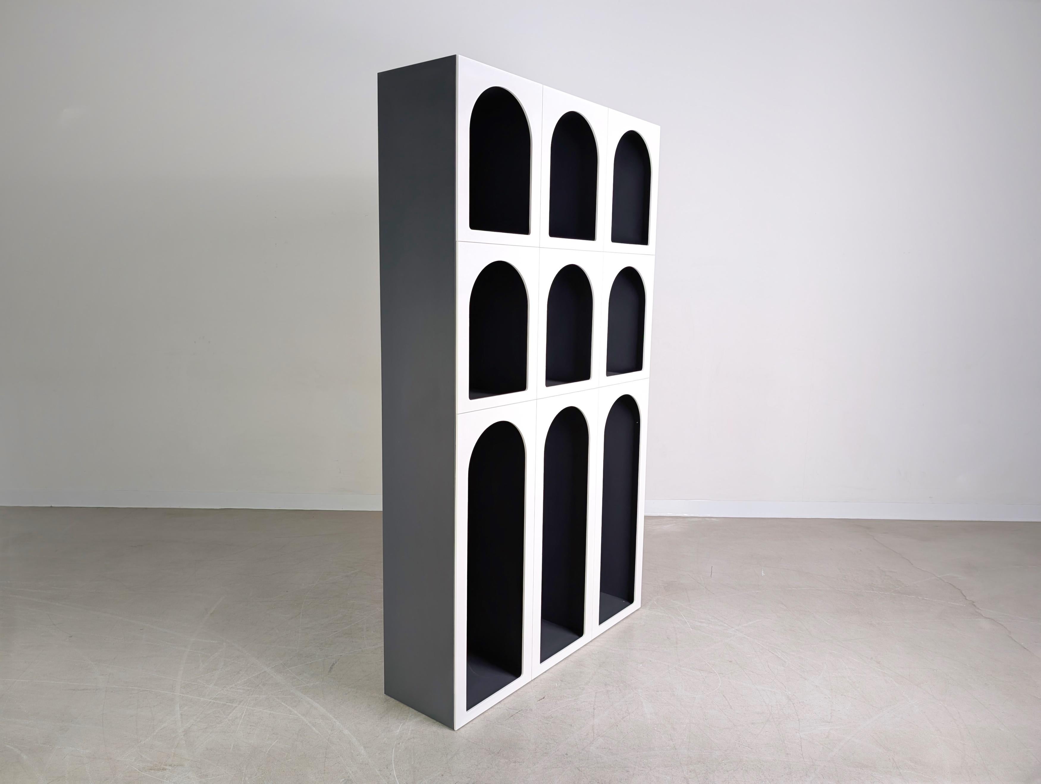 Italiano 6x Bonaldo Cabinet de Curiosité Regal Bücherregal Fabrice Berrux in vendita