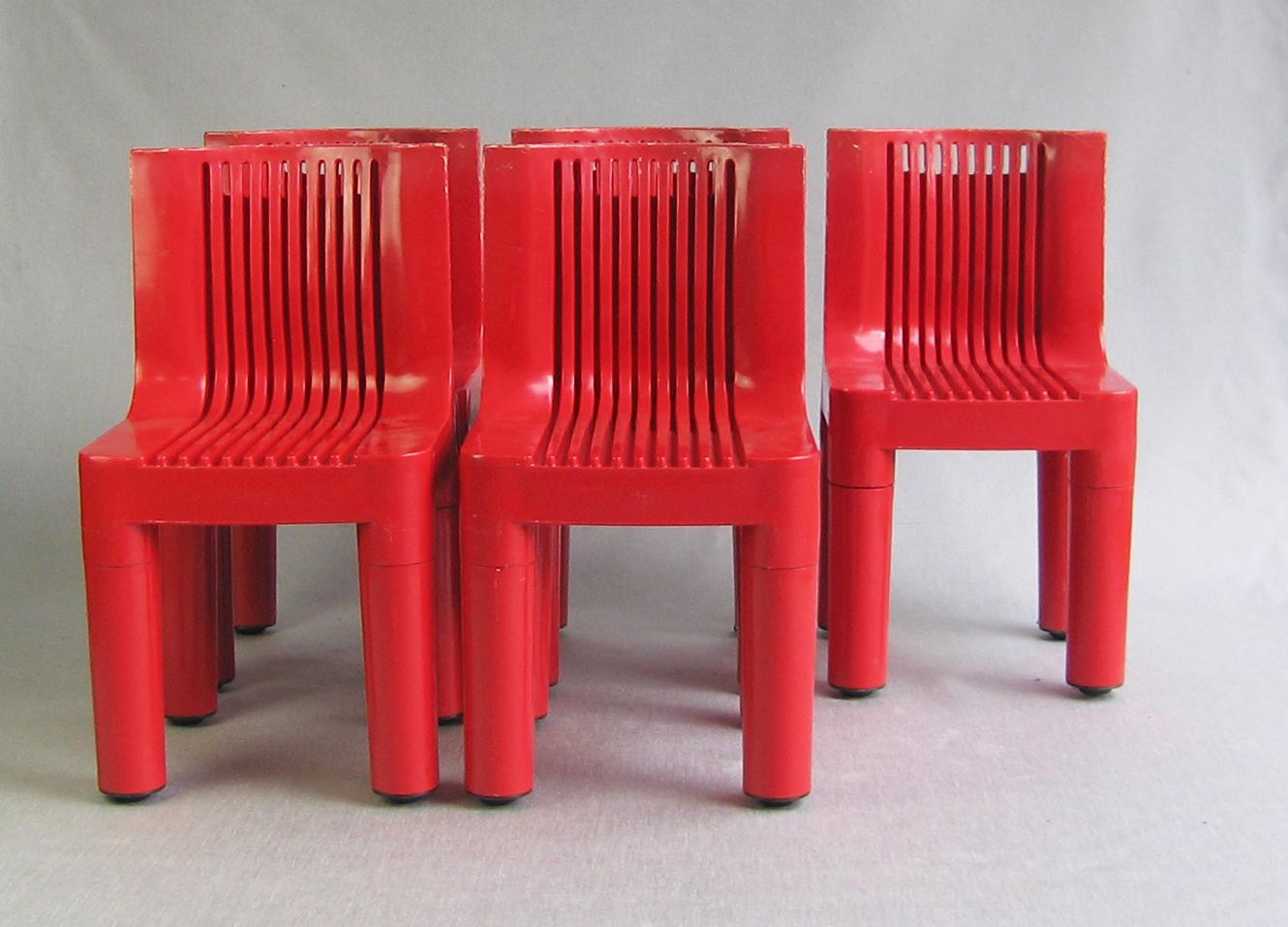 Chair model 4999 Kartell Marco Zanuso / Richard Sapper 1964 First production 6x For Sale 1