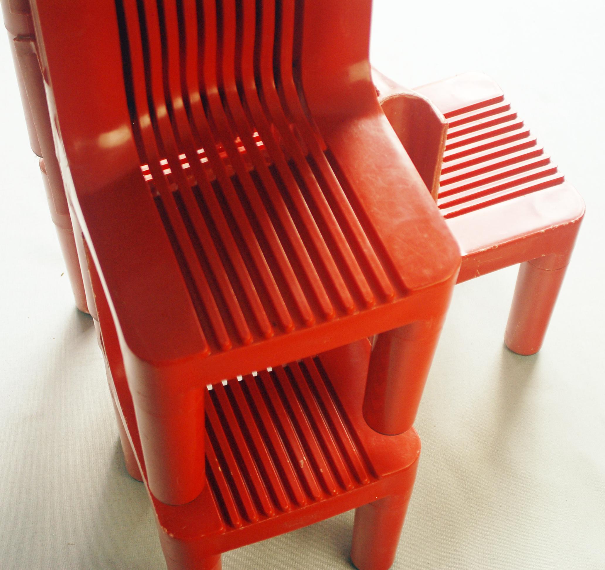 Chair model 4999 Kartell Marco Zanuso / Richard Sapper 1964 First production 6x For Sale 5