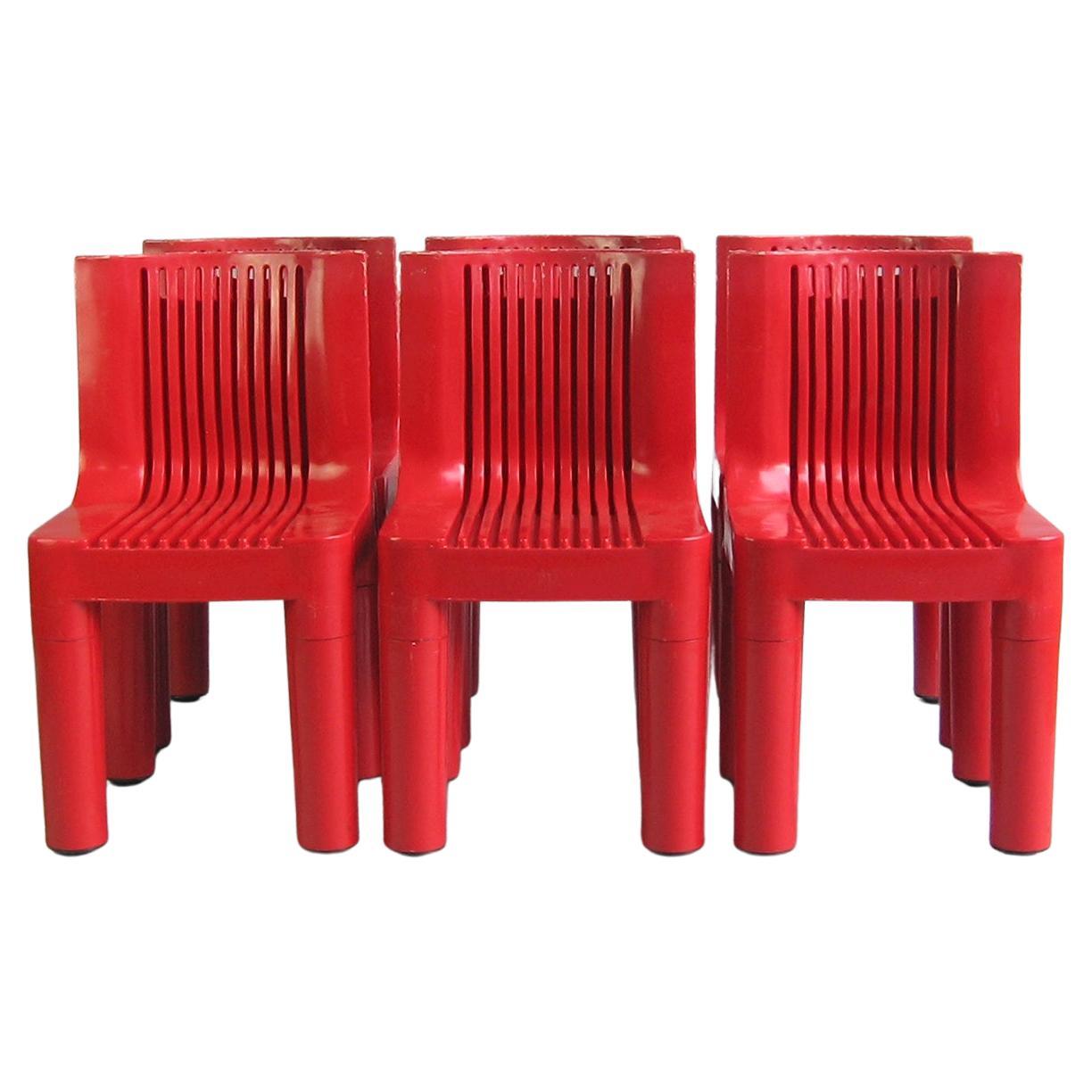 Chair model 4999 Kartell Marco Zanuso / Richard Sapper 1964 First production 6x For Sale