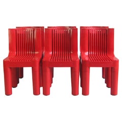Stuhl Modell 4999 Kartell Marco Zanuso / Richard Sapper 1964 Erstproduktion 6x