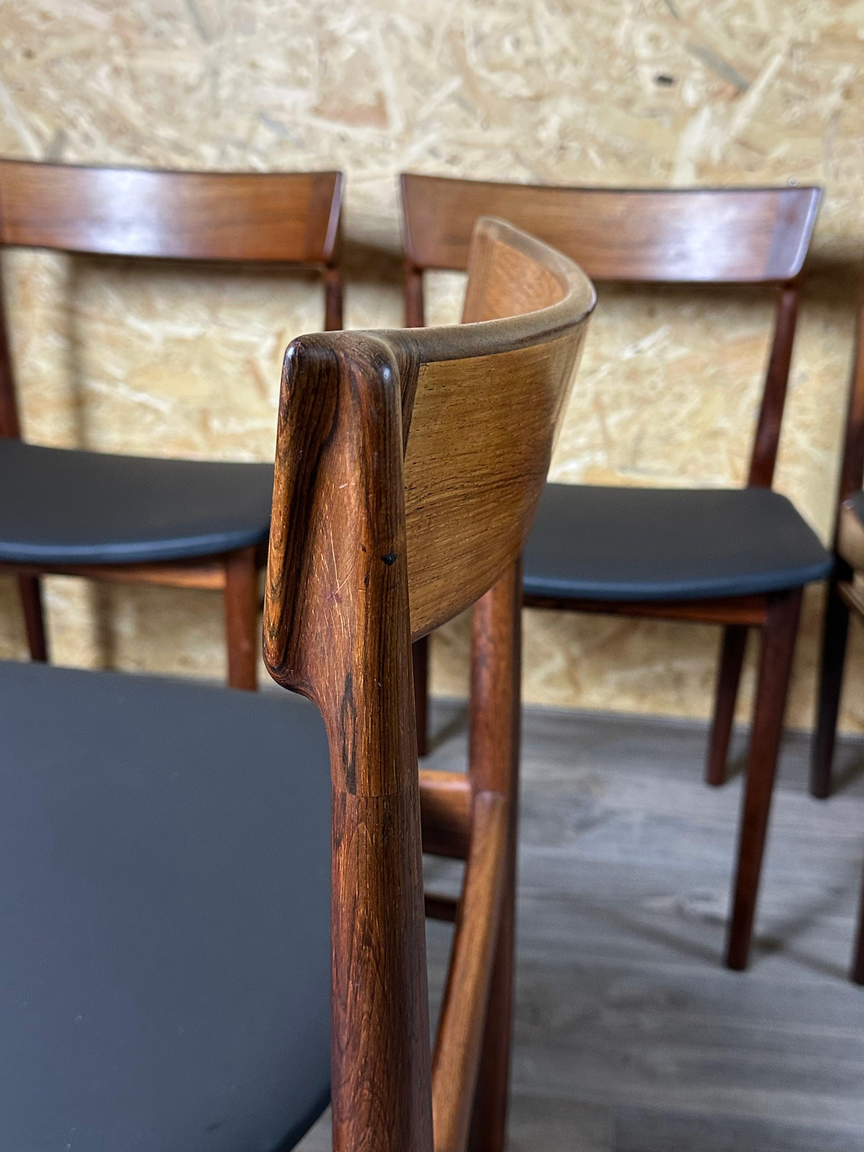 6x Henry Rosengren Hansen Model 39 Dining Chairs Brande Furniture Rio Rosewood For Sale 6