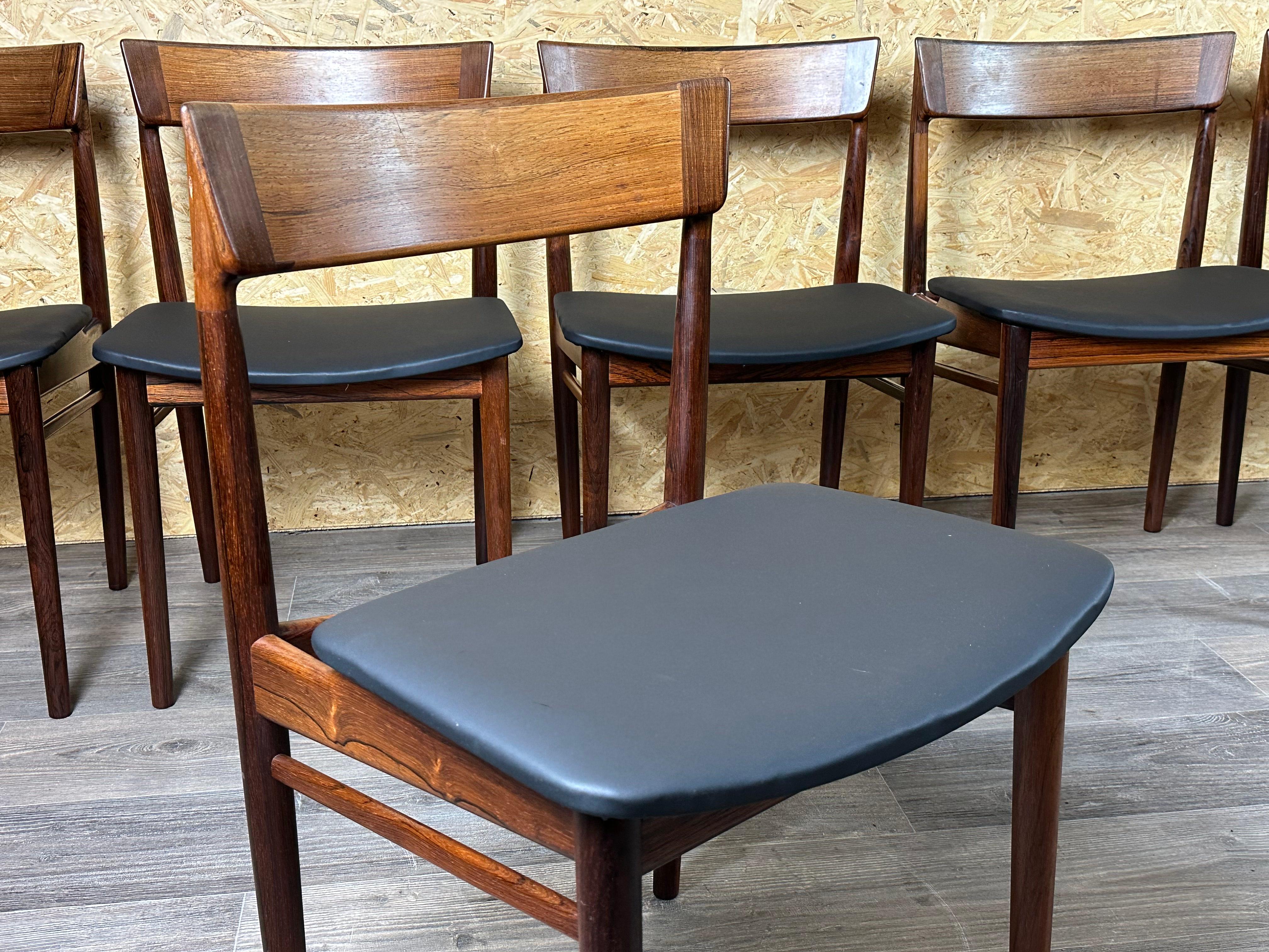 6x Henry Rosengren Hansen Model 39 Dining Chairs Brande Furniture Rio Rosewood For Sale 11