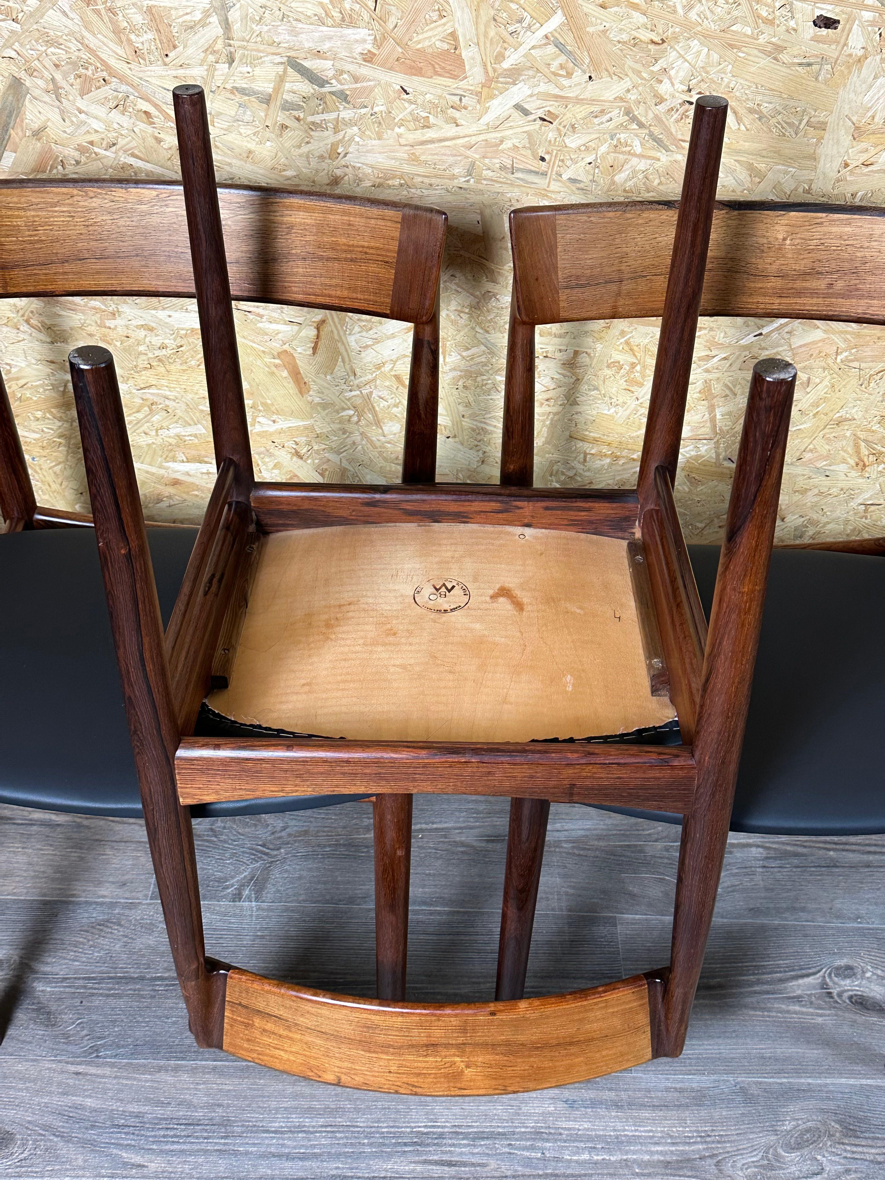 6x Henry Rosengren Hansen Model 39 Dining Chairs Brande Furniture Rio Rosewood For Sale 12