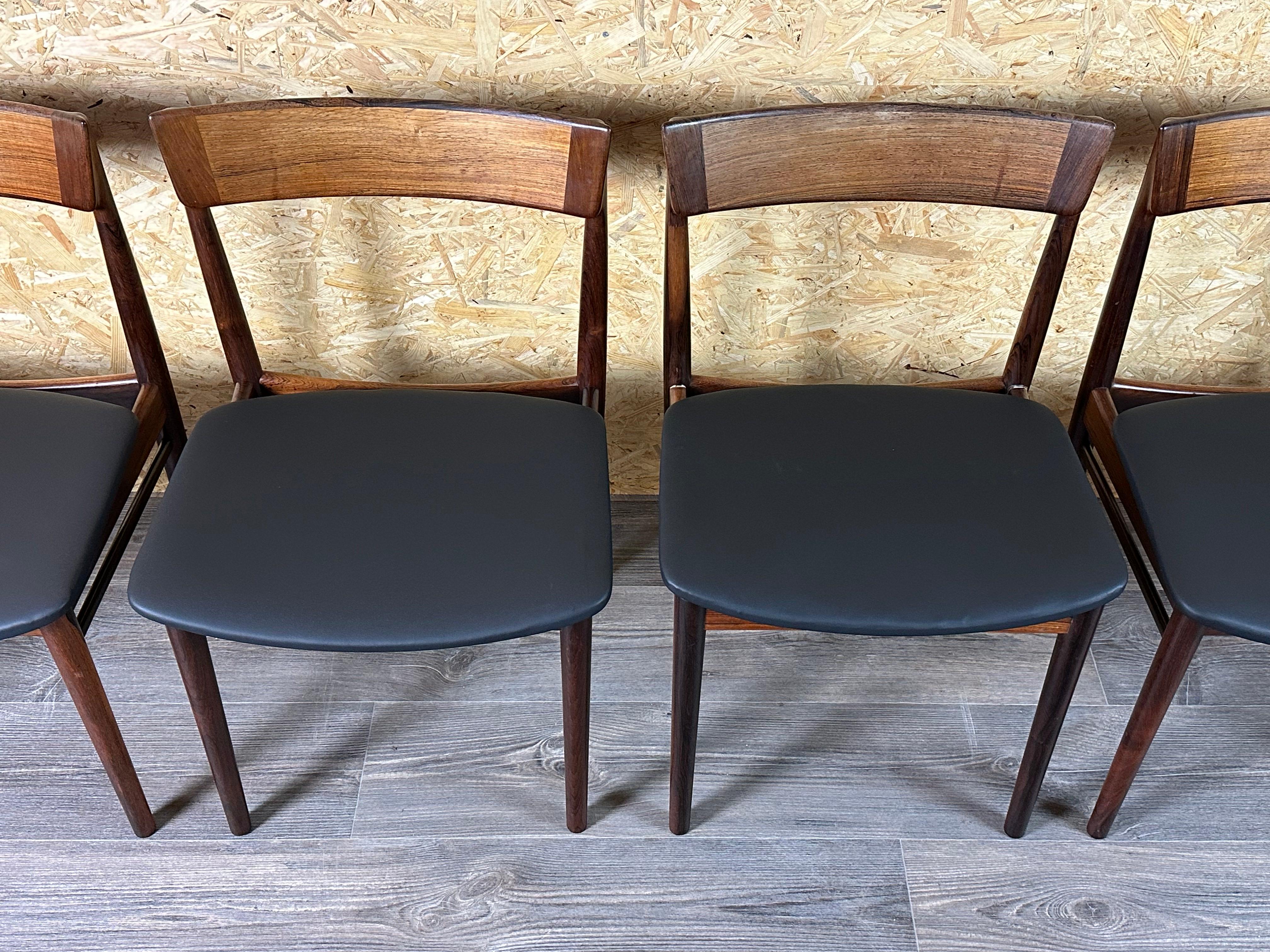 6x Henry Rosengren Hansen Model 39 Dining Chairs Brande Furniture Rio Rosewood In Good Condition For Sale In Neuenkirchen, NI