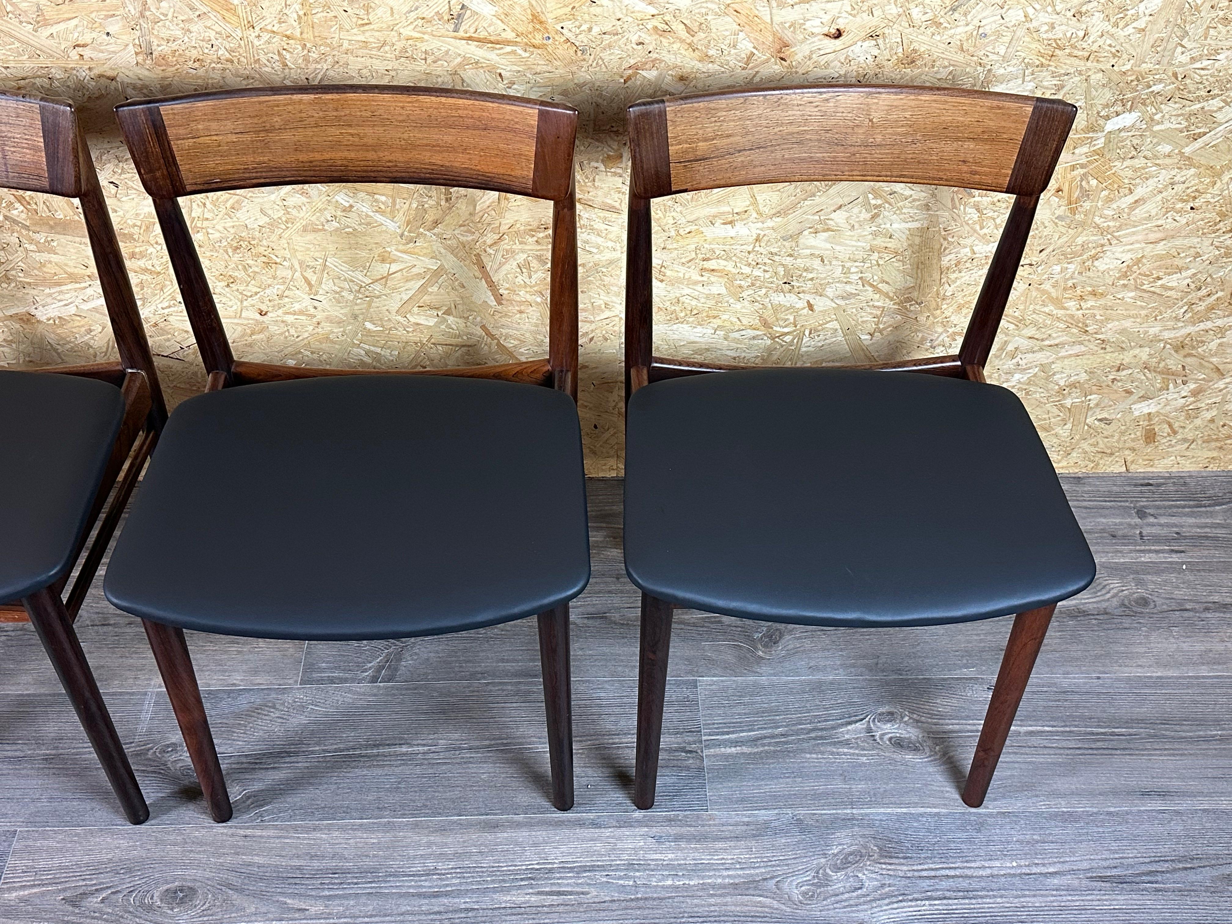 Mid-20th Century 6x Henry Rosengren Hansen Model 39 Dining Chairs Brande Furniture Rio Rosewood For Sale