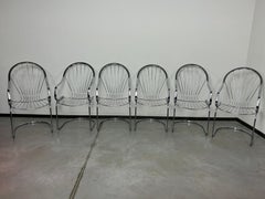 6x mid-century desing dining chairs by Gastone Rinaldi for Rima Italy