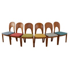 6x Niels Koefoed Dining Chairs for Koefoed's Hornslet