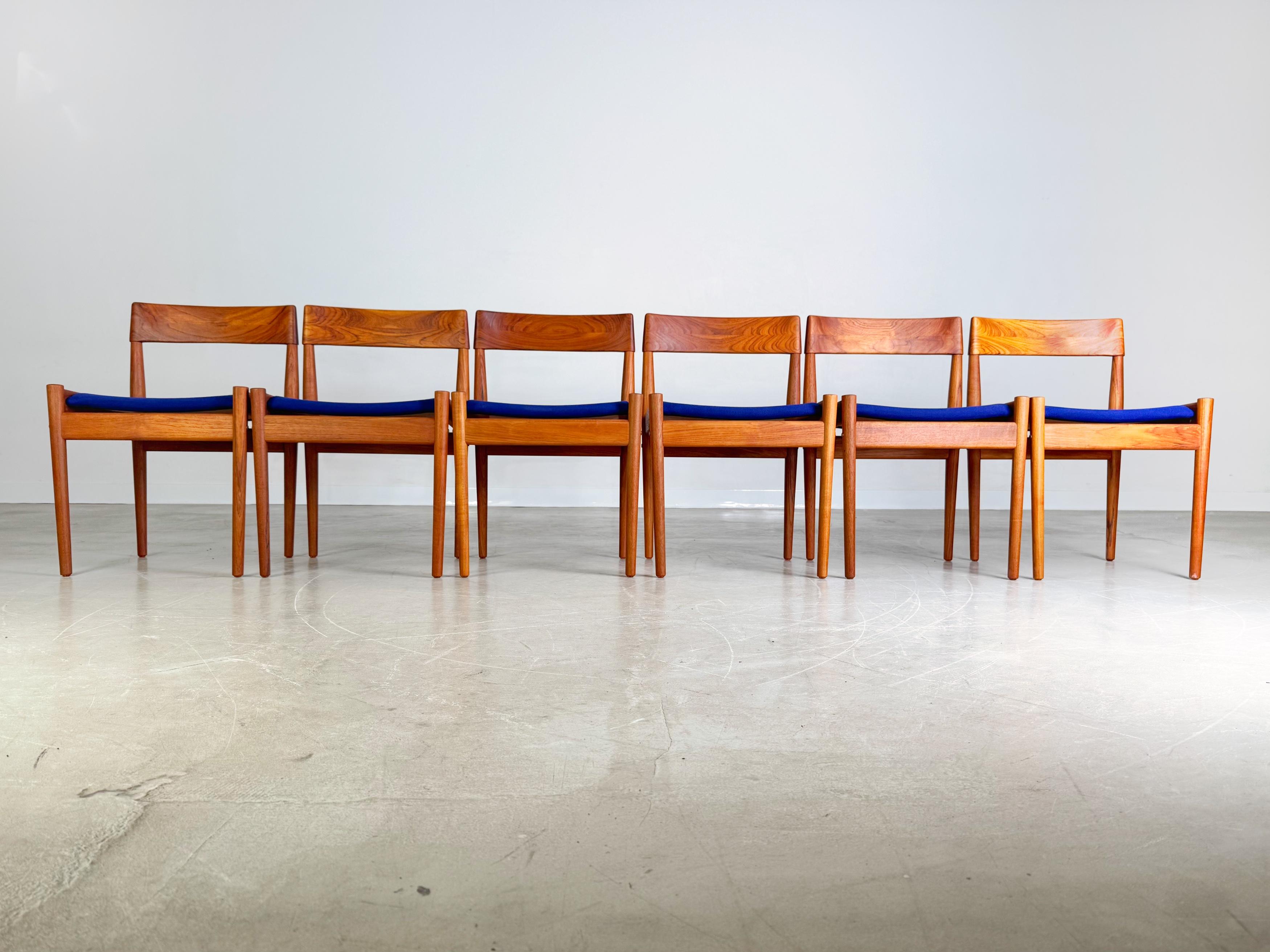 6x Originale Grete Jalk Midcentury Stuhl Poul Jeppesen Palisander In condizioni buone in vendita a Berlin, DE
