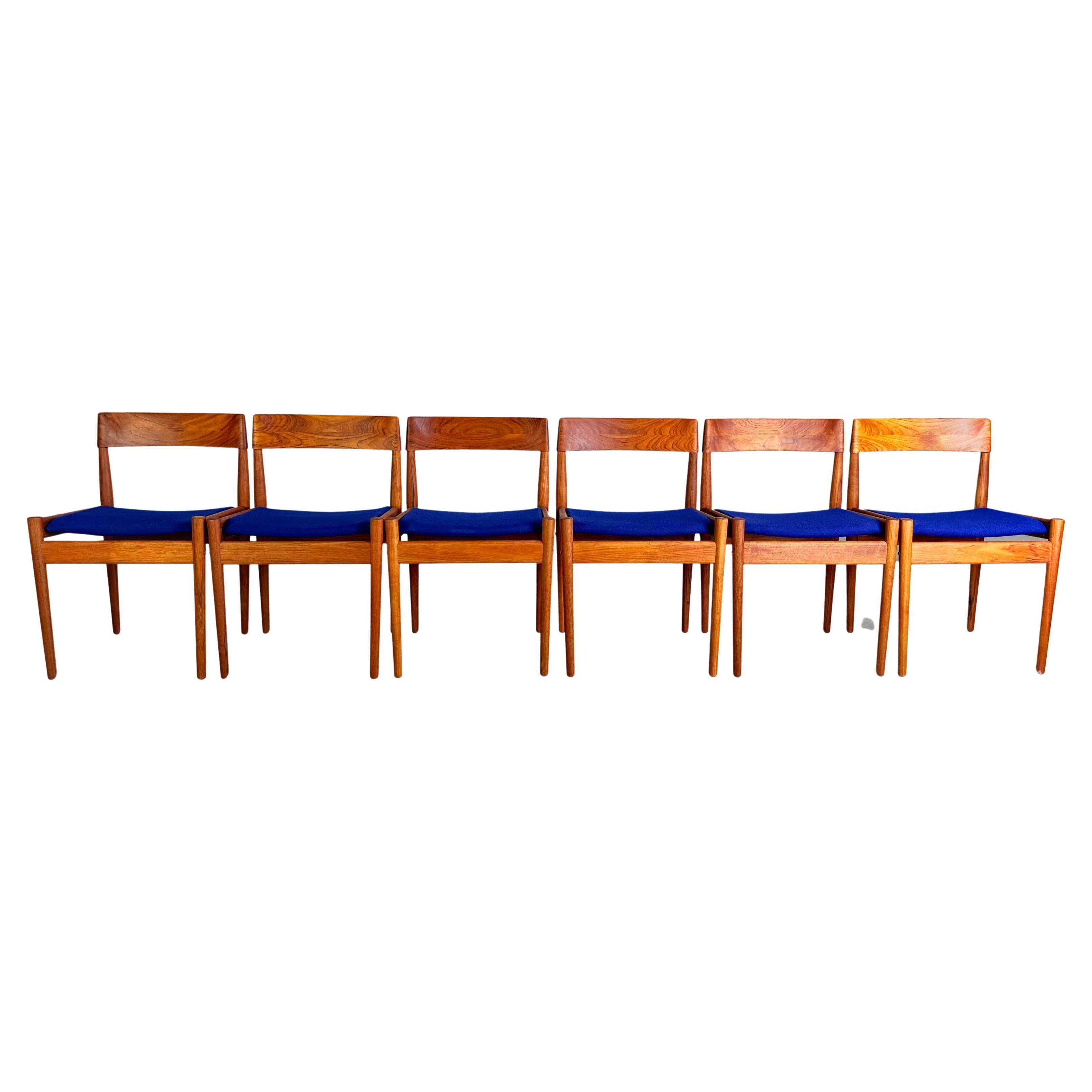 6x Originale Grete Jalk Midcentury Stuhl Poul Jeppesen Palisander in vendita