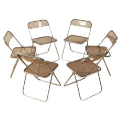 6x Sedie Plia di Giancarlo Piretti, Italia, anni '60