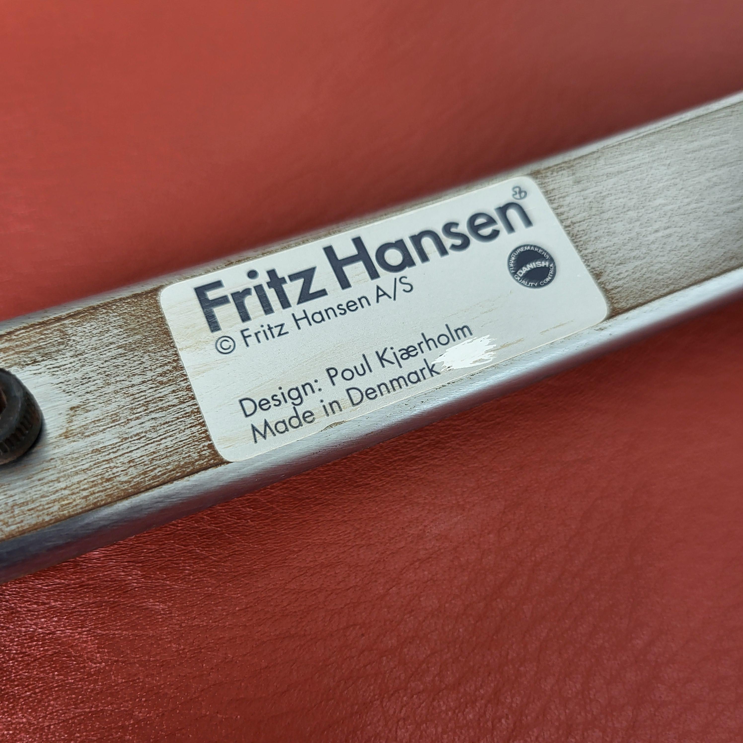 6x Chaise PK9 de Poul Kjaerholm par Fritz Hansen Danemark en vente 7