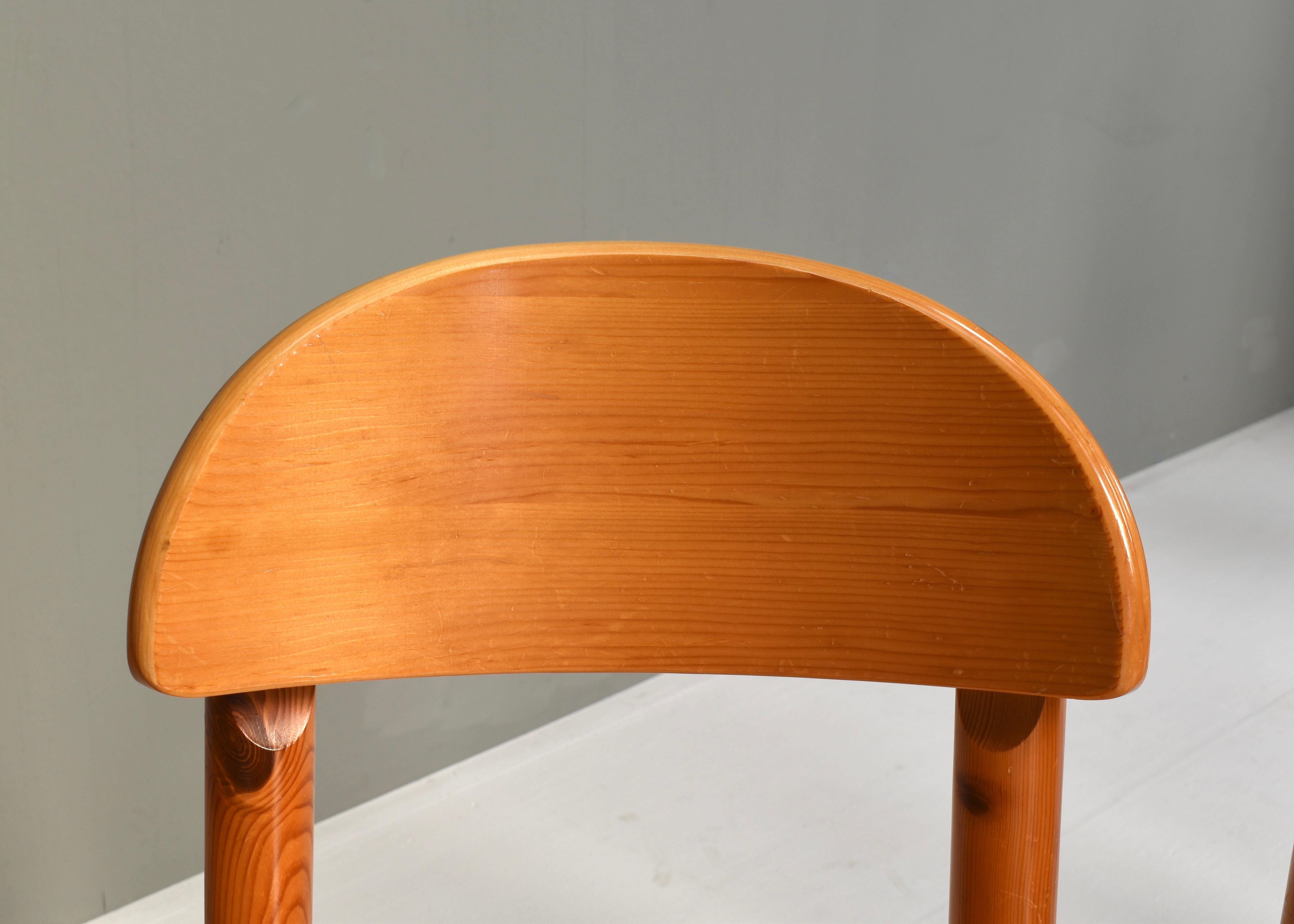 6x Rainer Daumiller Pinewood Dining Chairs for Effezeta / Hirtshals - circa 1970 For Sale 8