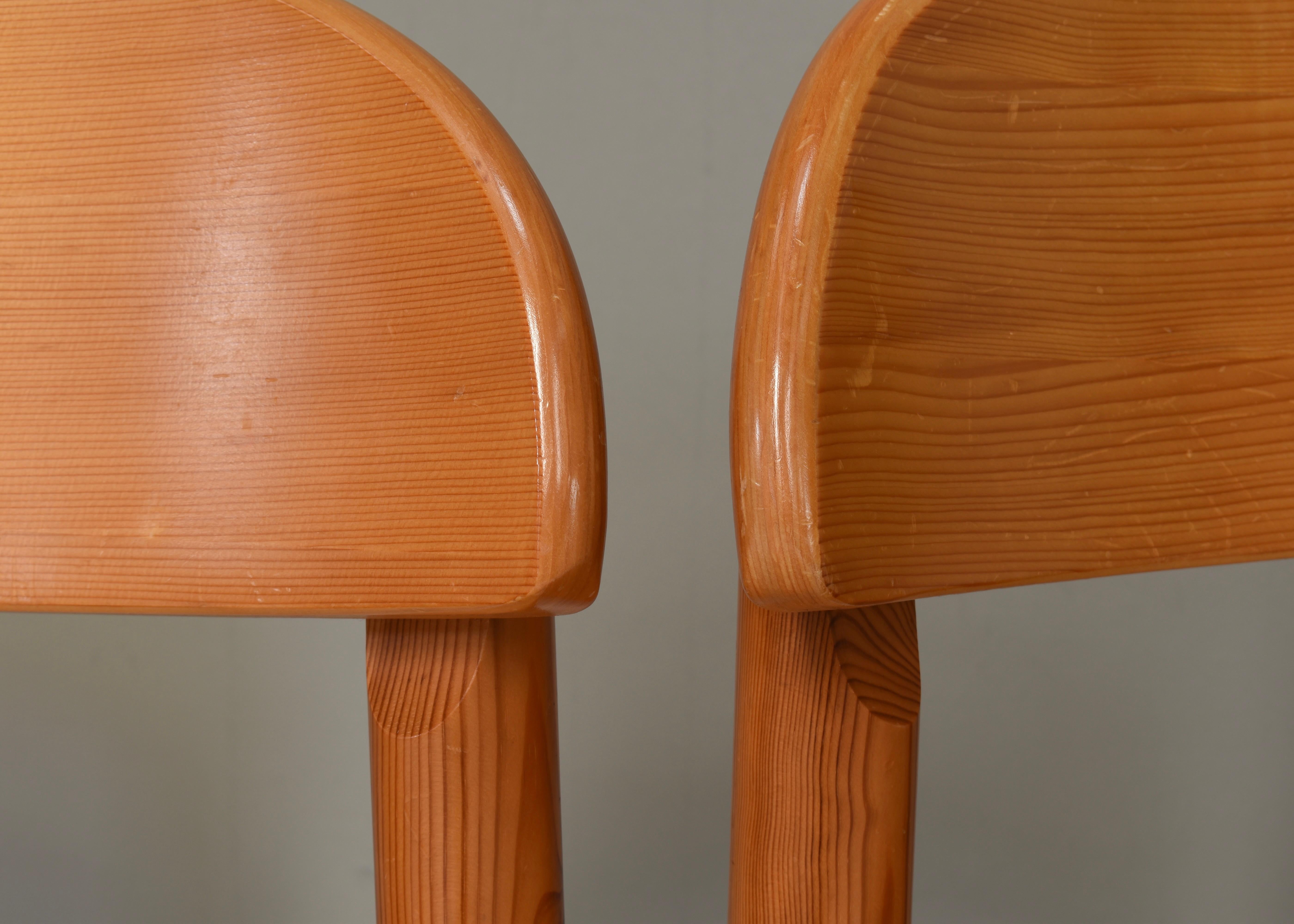 6x Rainer Daumiller Pinewood Dining Chairs for Effezeta / Hirtshals - circa 1970 For Sale 10