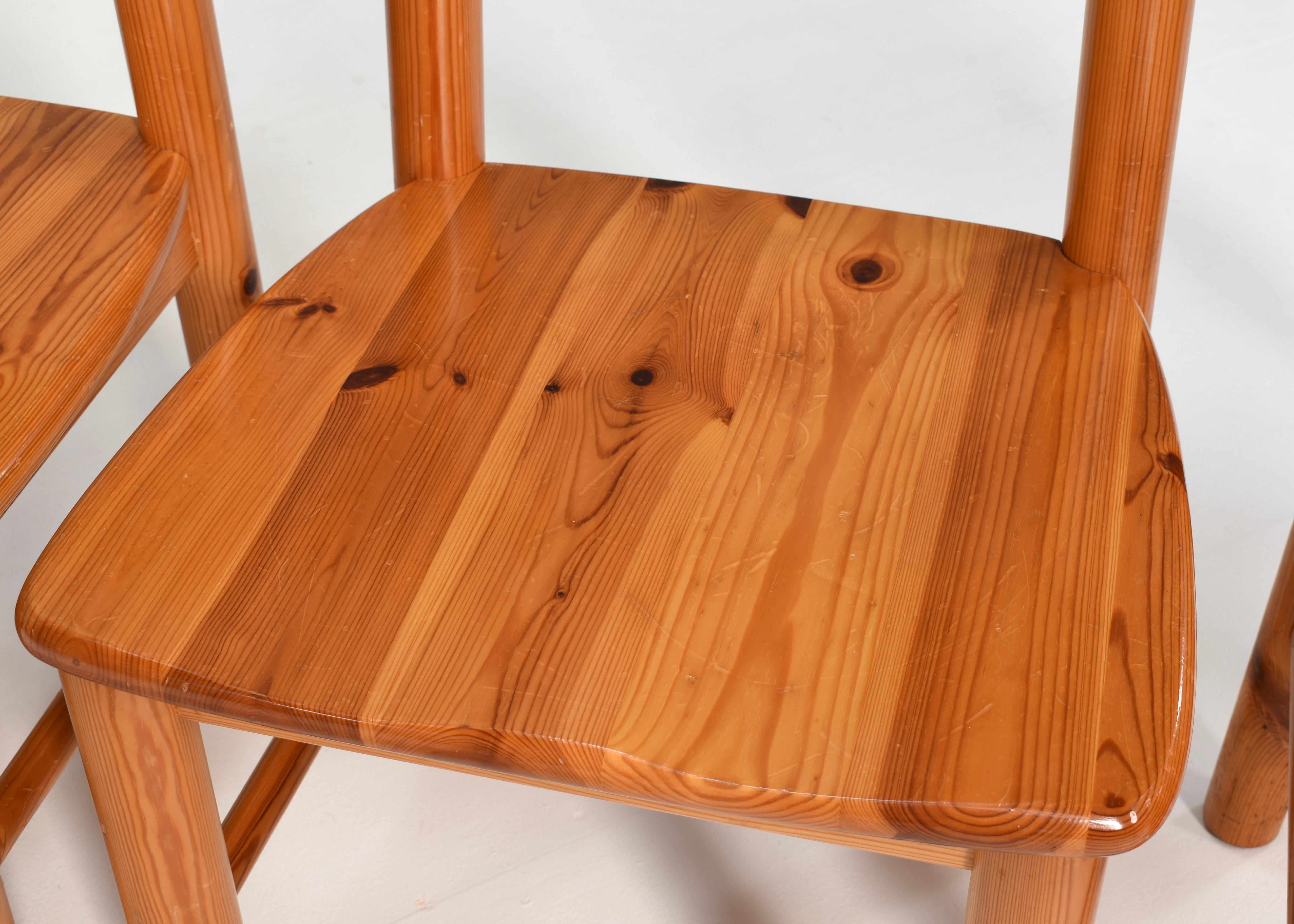 6x Rainer Daumiller Pinewood Dining Chairs for Effezeta / Hirtshals - circa 1970 For Sale 12