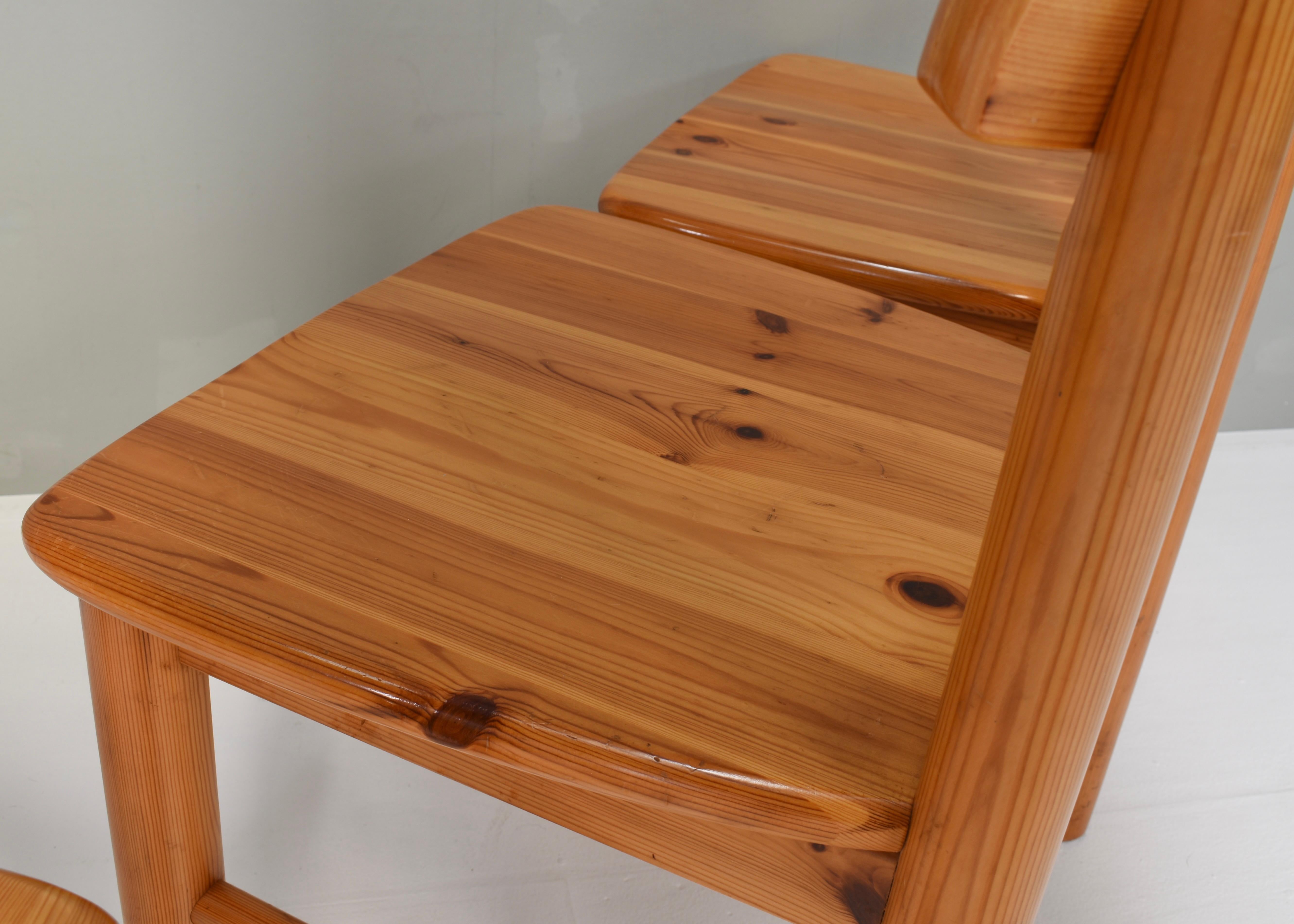 6x Rainer Daumiller Pinewood Dining Chairs for Effezeta / Hirtshals - circa 1970 For Sale 13