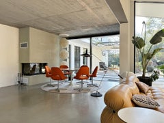 6x Saarinen Chairs Conference Side Chair 72 U Knoll International Kvadrat fabric