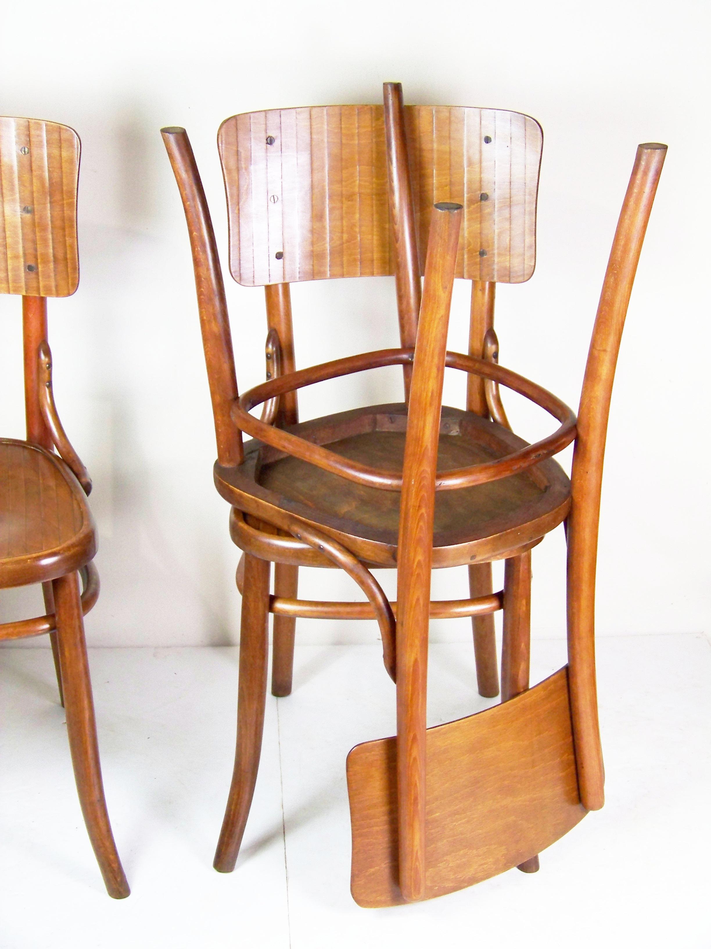 6x Thonet chairs Nr. 157 For Sale 1