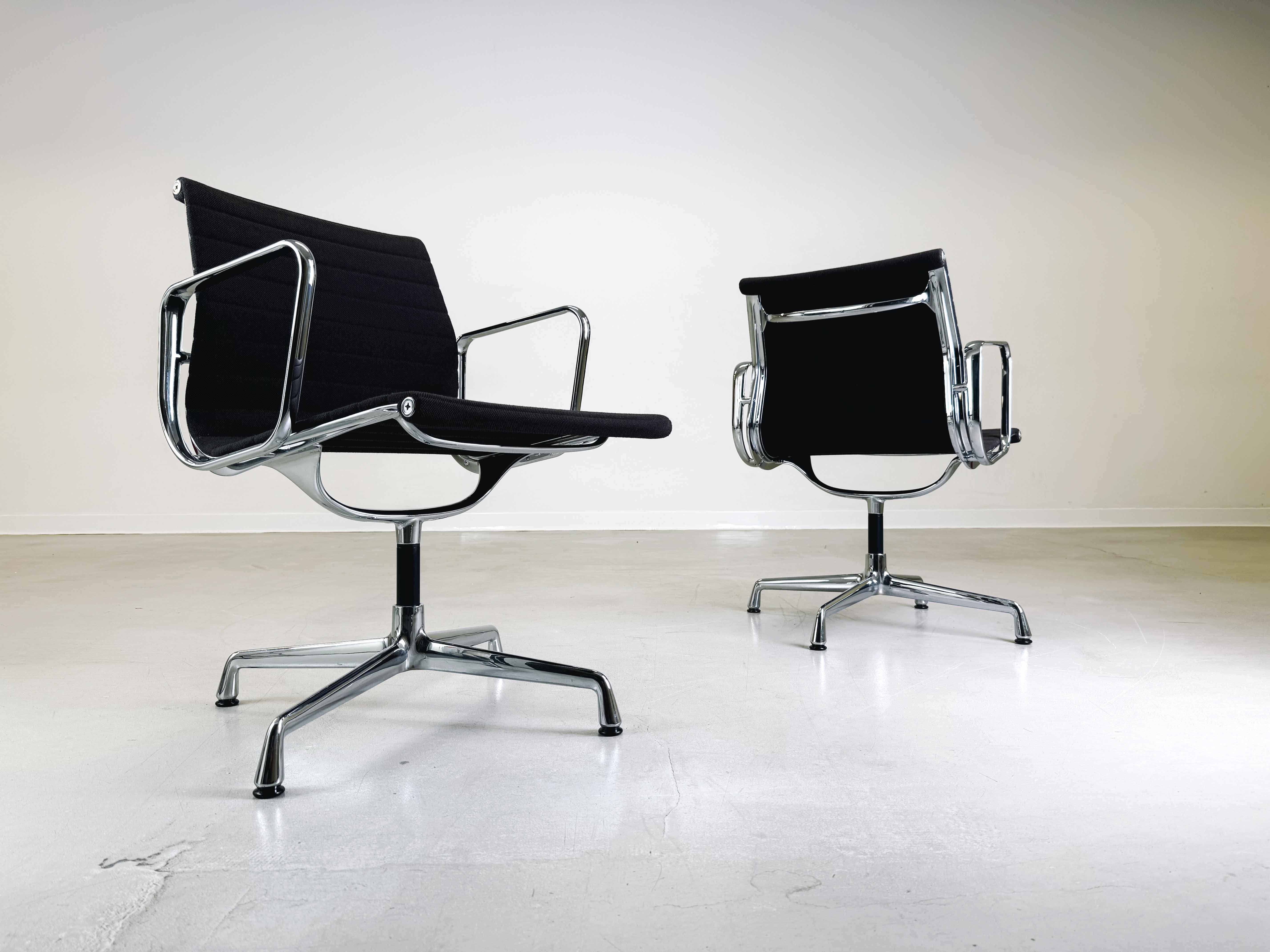 Post-Modern 6x Vitra EA 108 office chair Charles & Ray Eames Hopsak Chocolat