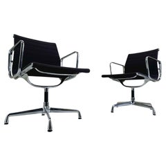 6x Vitra EA 108 office chair Charles & Ray Eames Hopsak Chocolat