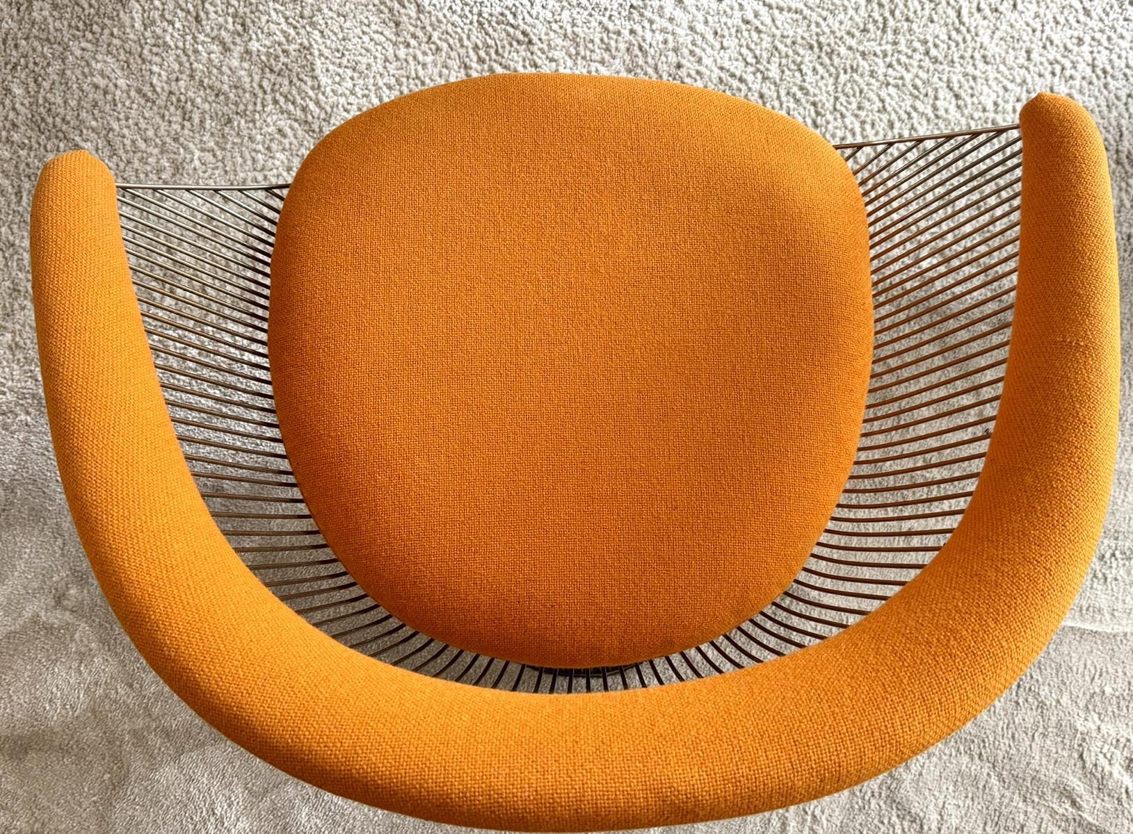 6x Warren Platner Arm Chairs – Knoll International – Nickel-Plated – Hallingdal im Angebot 4