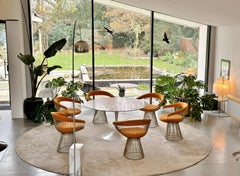 6x Warren Platner Arm Chairs – Knoll International – Nickel-Plated – Hallingdal