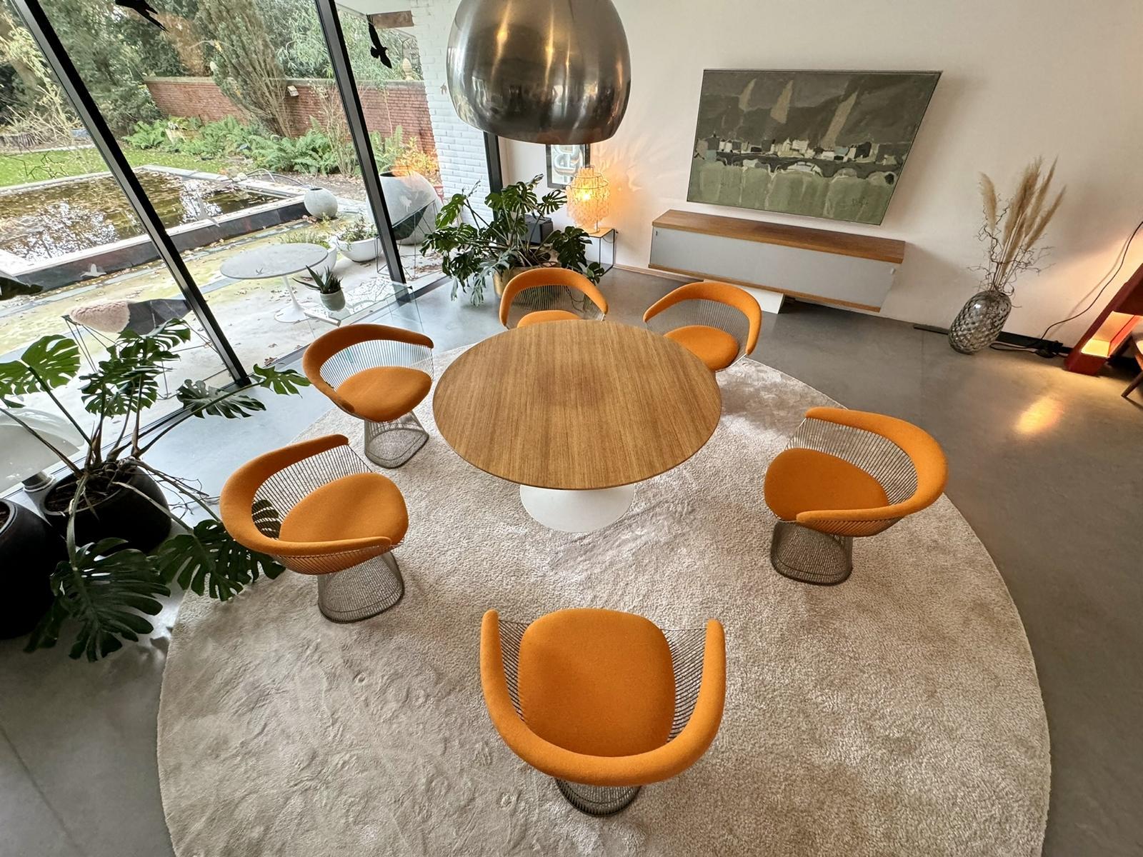 6x Warren Platner Arm Chairs – Knoll International – Nickel-Plated – Hallingdal im Angebot 13