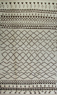 Tappeto marocchino 6x10 ft. Tappeto Beni Ourain in stile Tulu. Opzioni personalizzate disponibili
